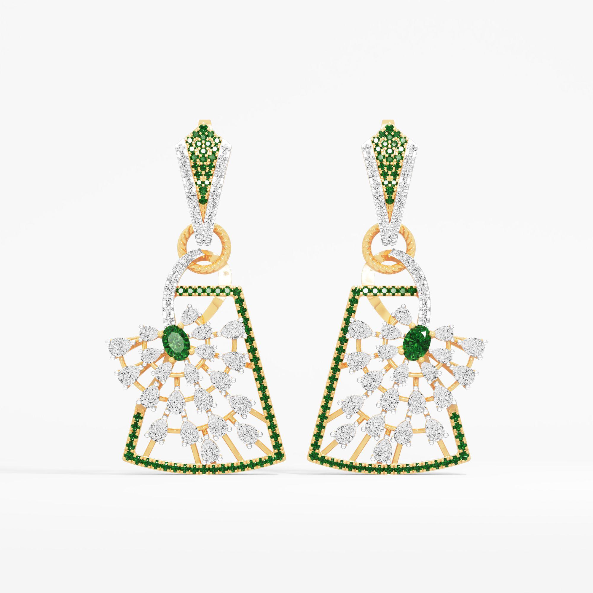 Dewy Petal Dangle Earrings