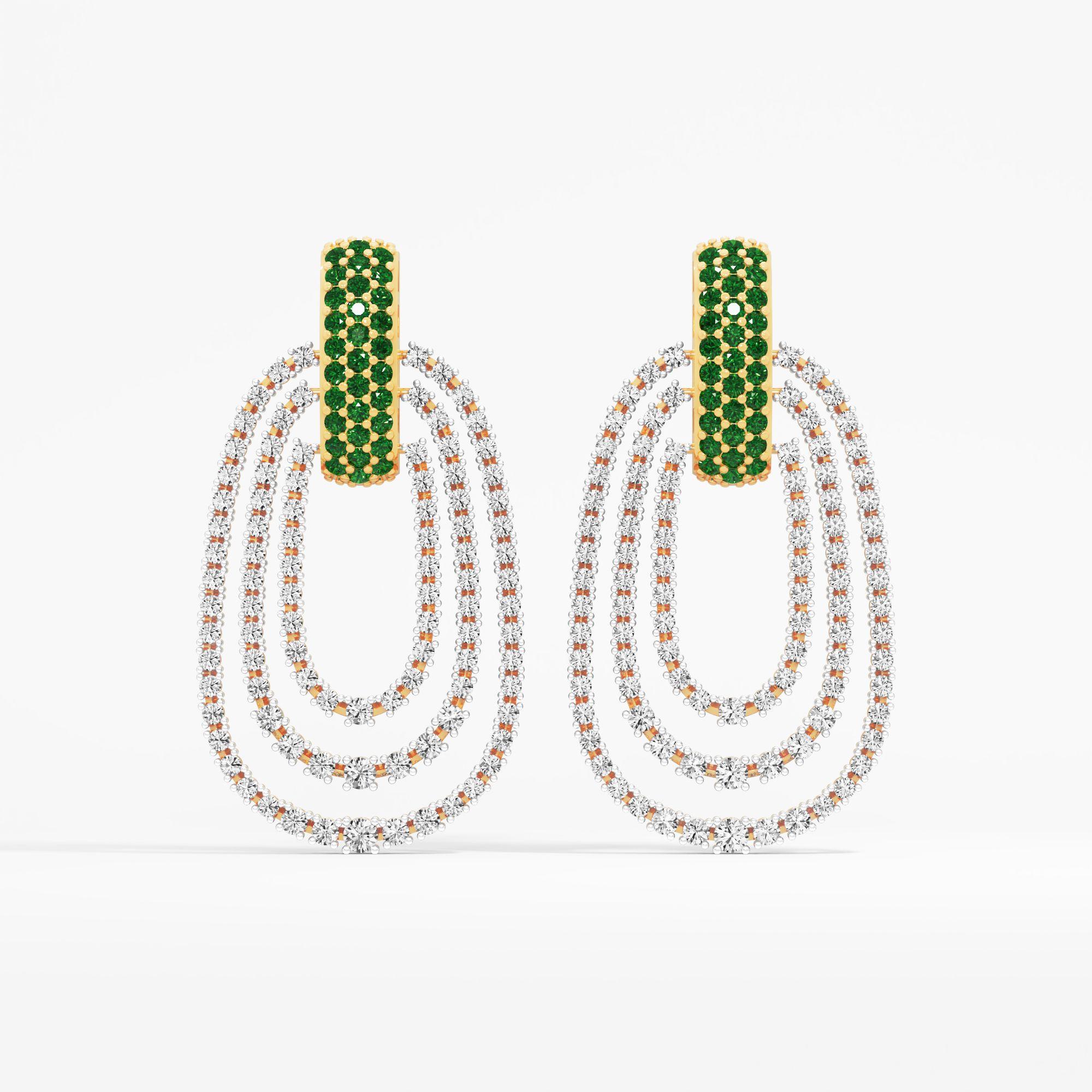 Nested Glow Dangle Earrings