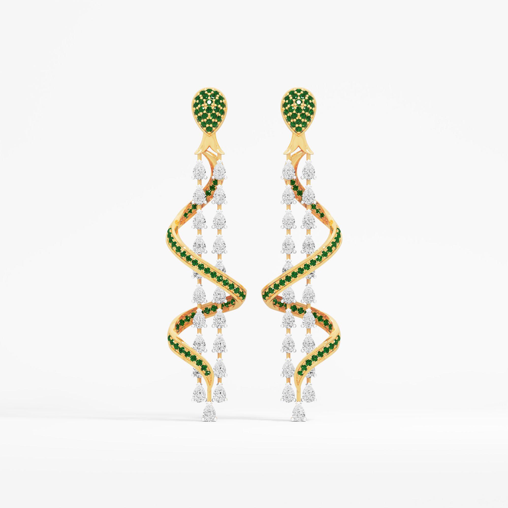 Serpent Vine Dangle Earrings