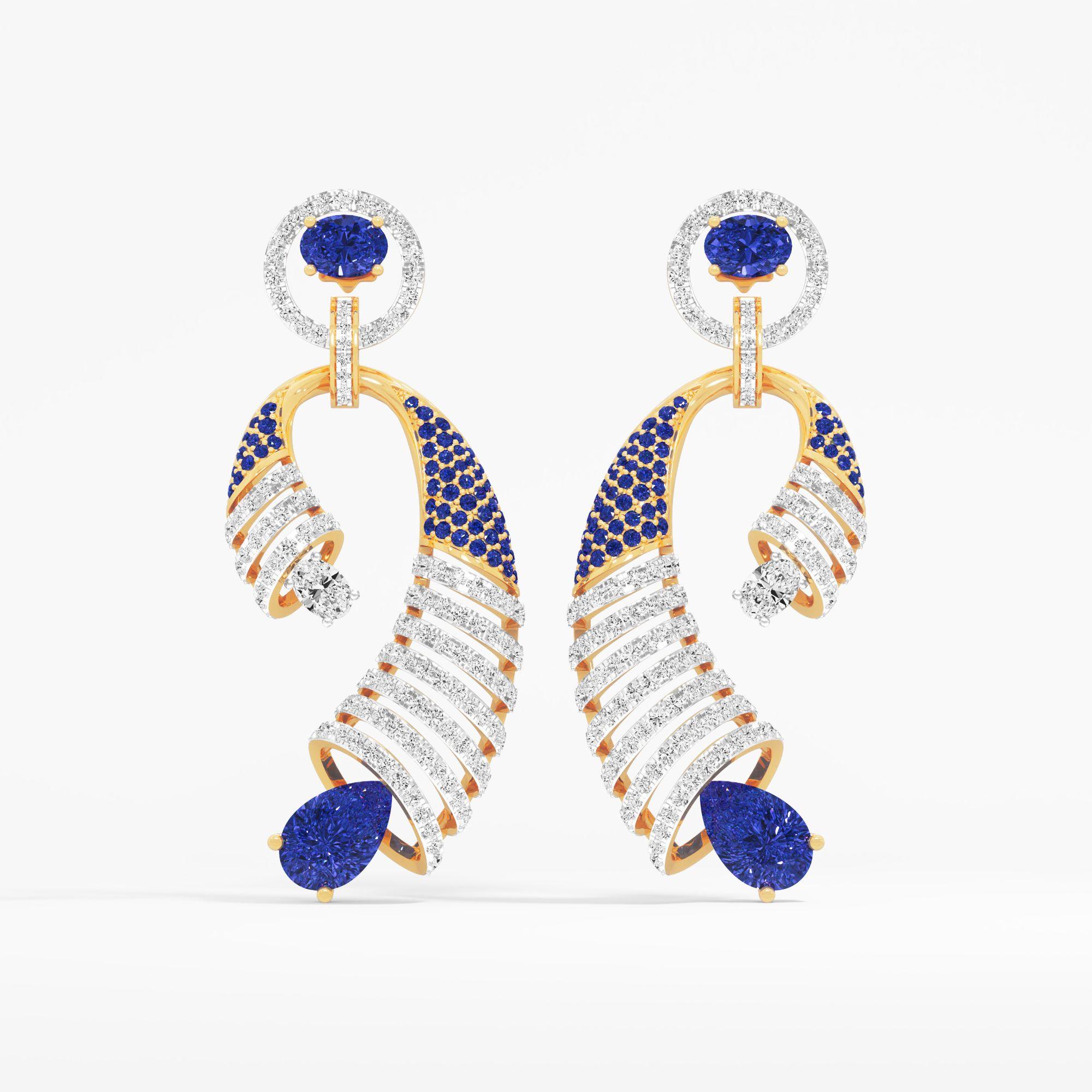 Blue Reverie Dangle Earrings