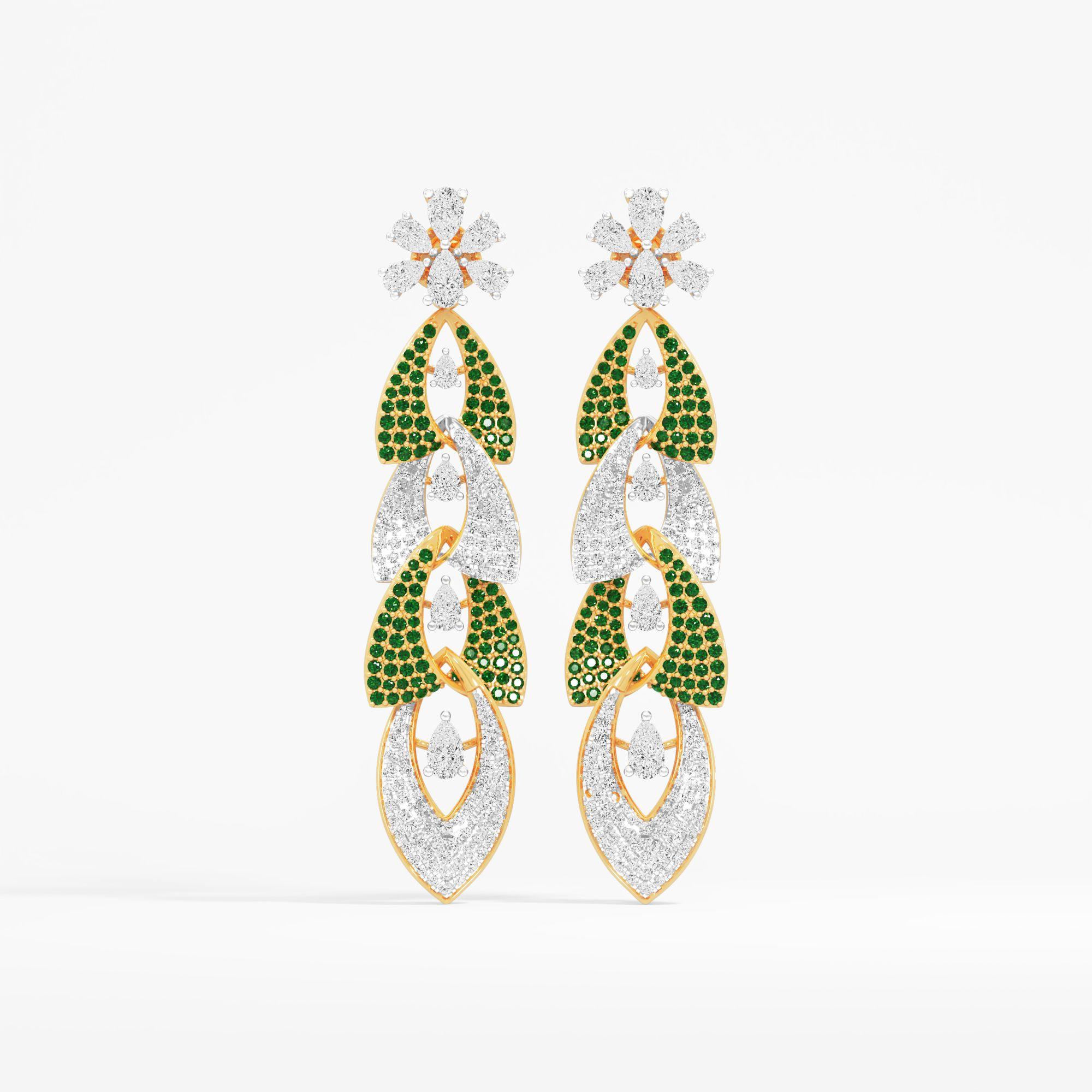 Nature's Drift Petal Dangle Earrings