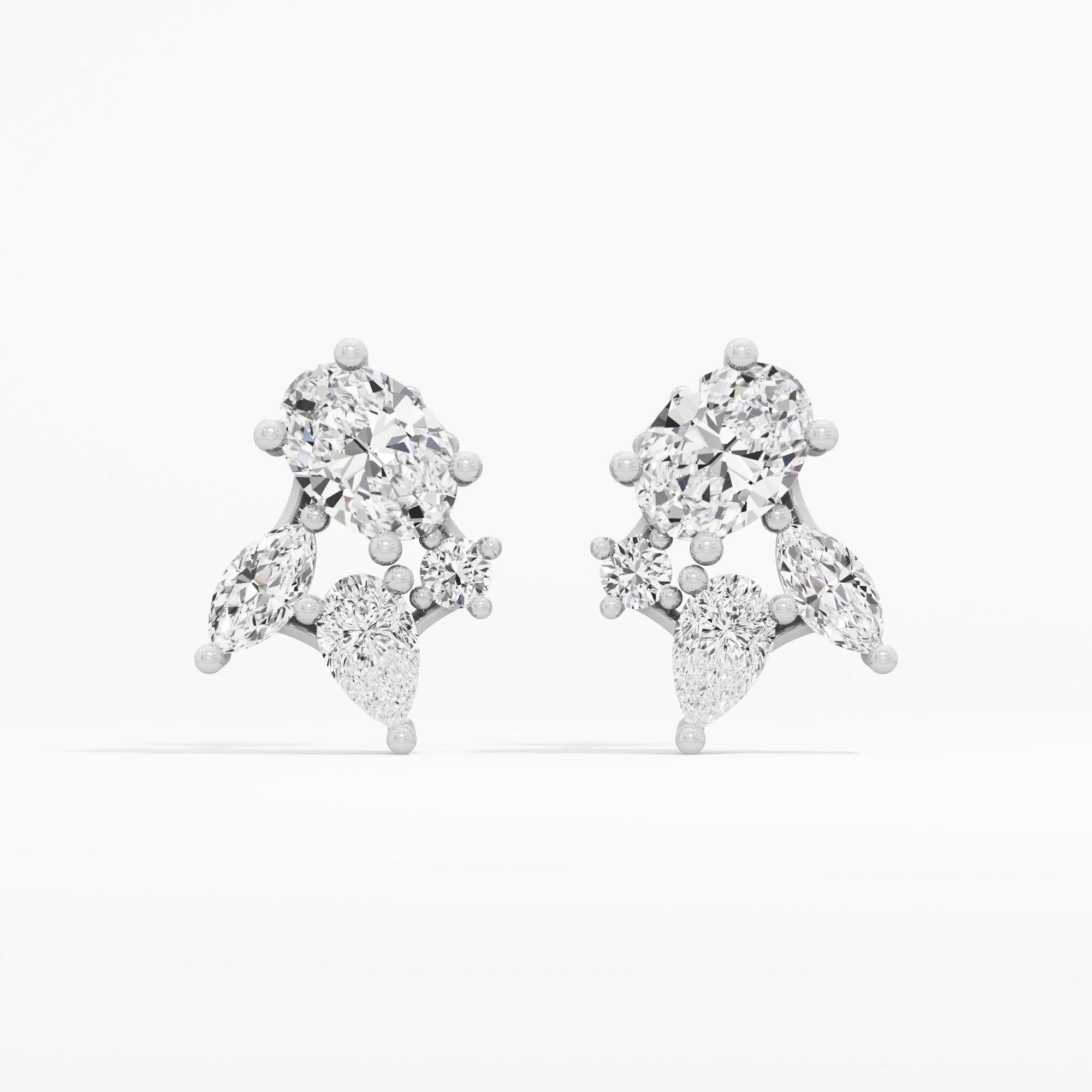 Celestial Polar Stud Earrings