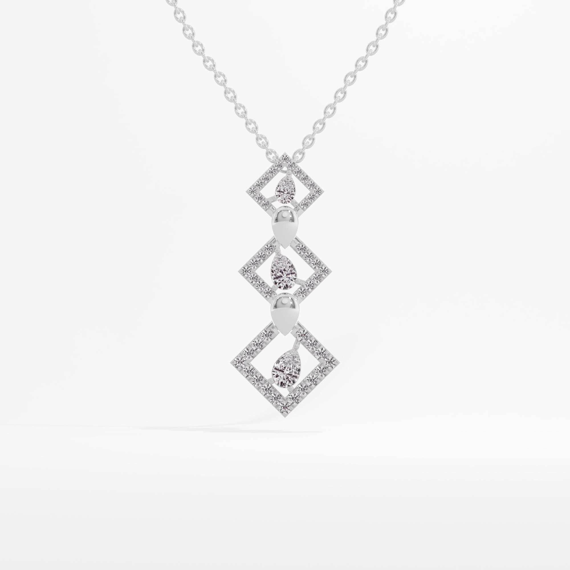 Tetra Link Solitaire Pendant