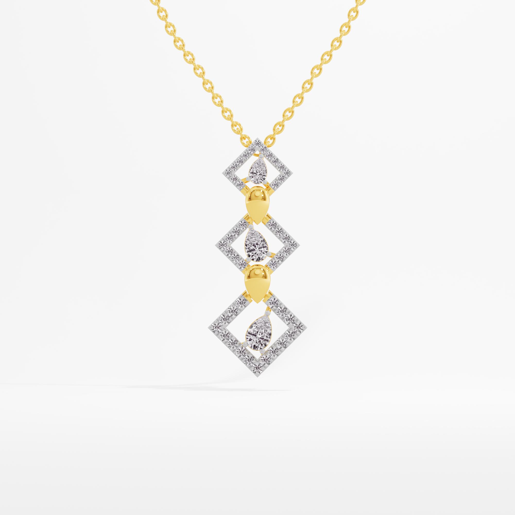 Tetra Link Solitaire Pendant