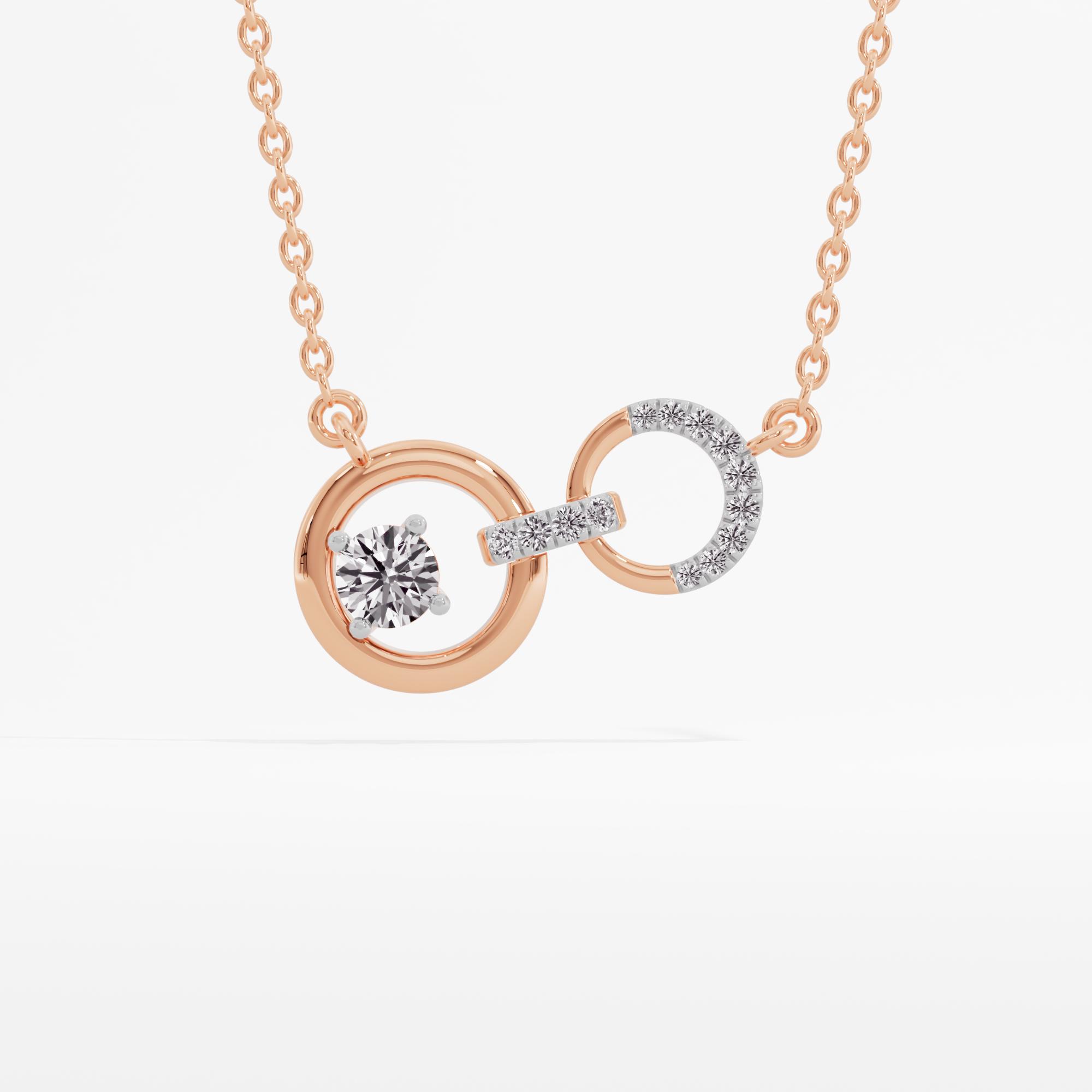 Linking Spark Solitaire Necklace w/ Chain