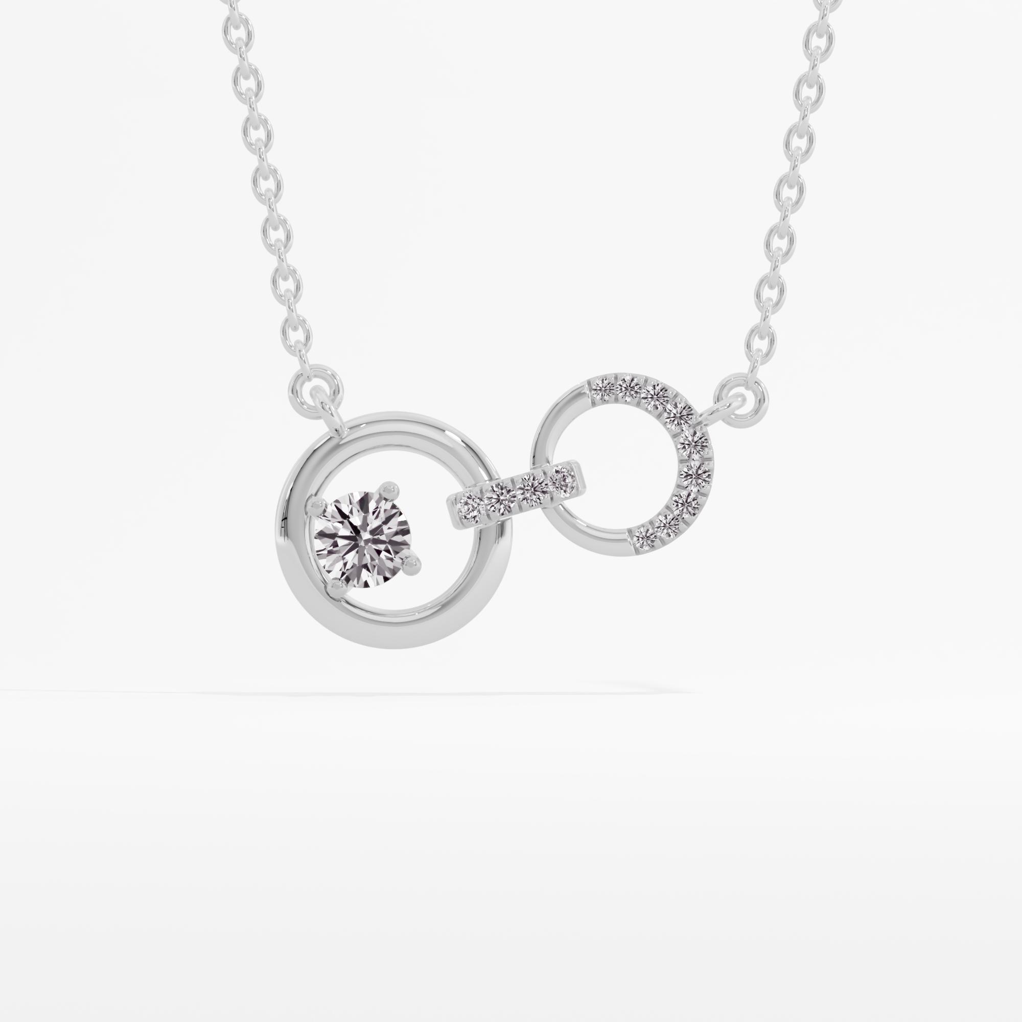 Linking Spark Solitaire Necklace w/ Chain