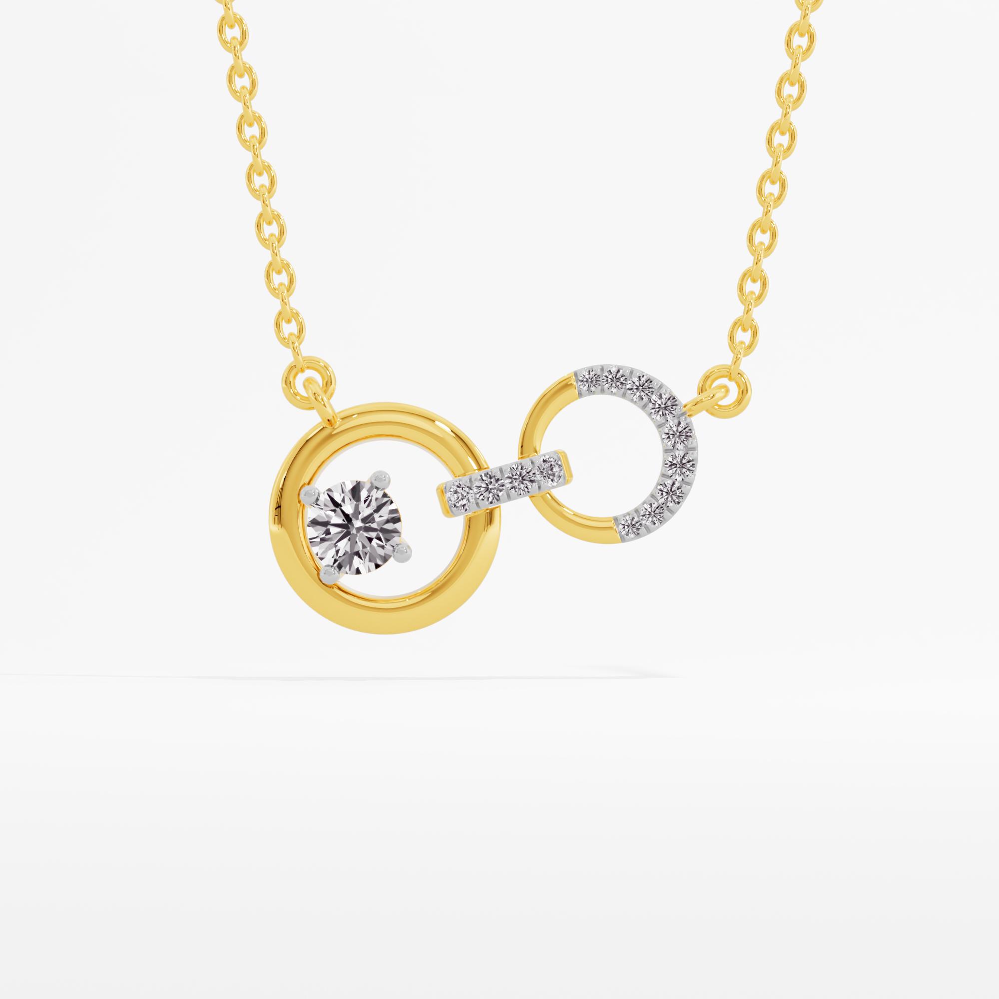 Linking Spark Solitaire Necklace w/ Chain