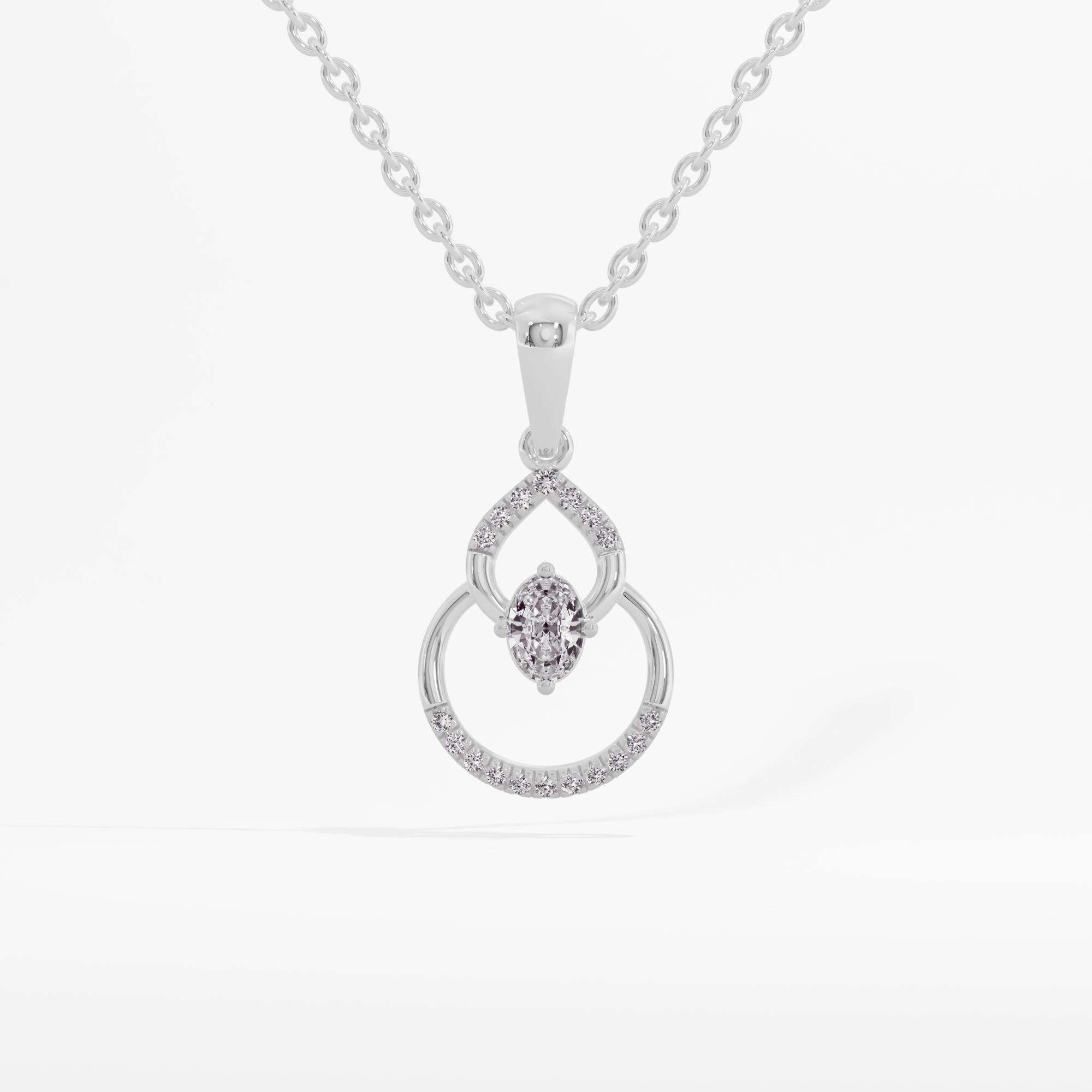 Ethereal Elegance Solitaire Pendant