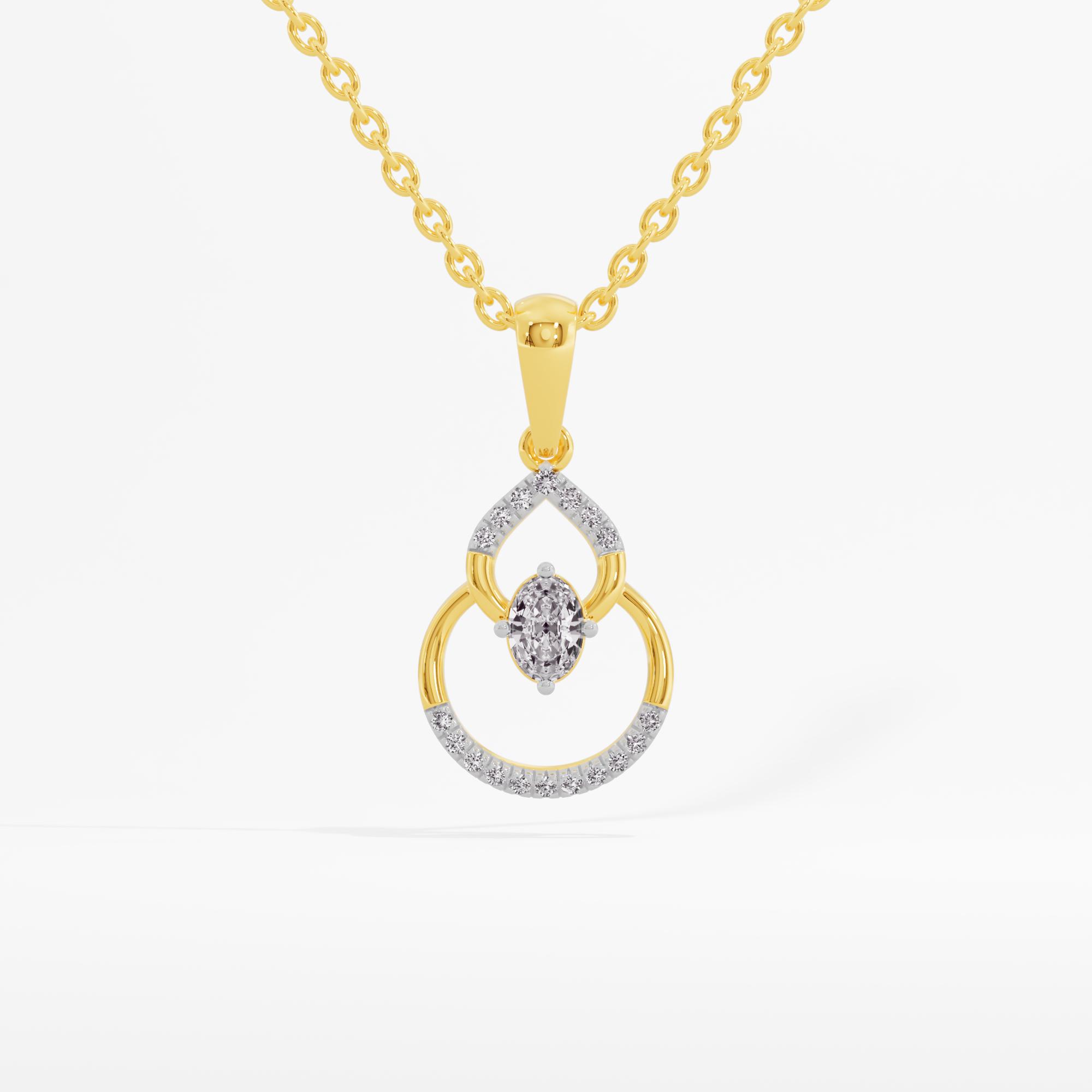 Ethereal Elegance Solitaire Pendant