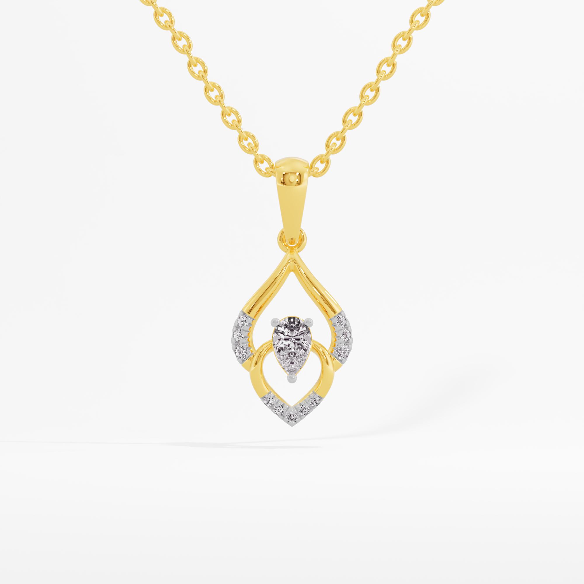 Swaying Star Solitaire Pendant