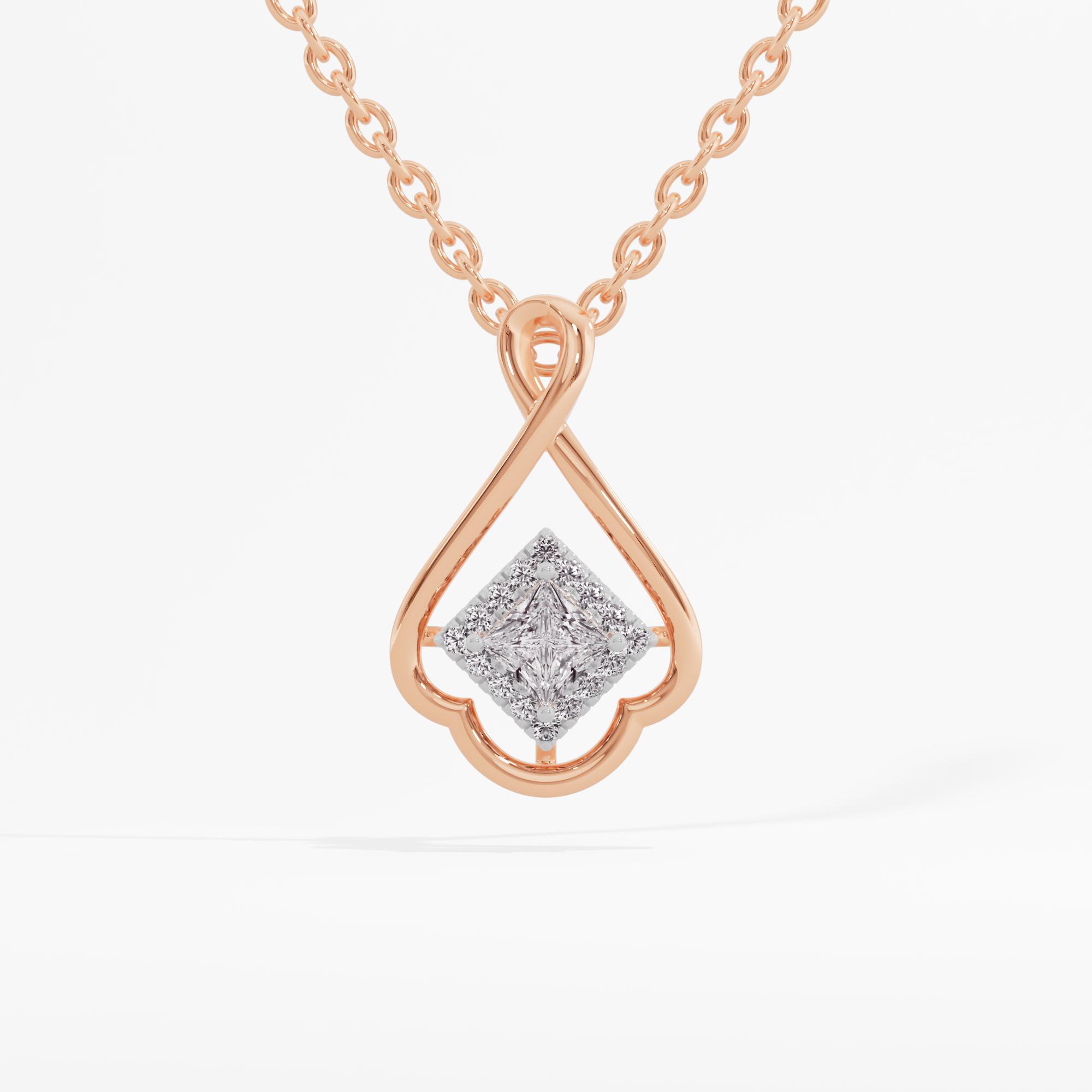 Cubical Delight Halo Pendant