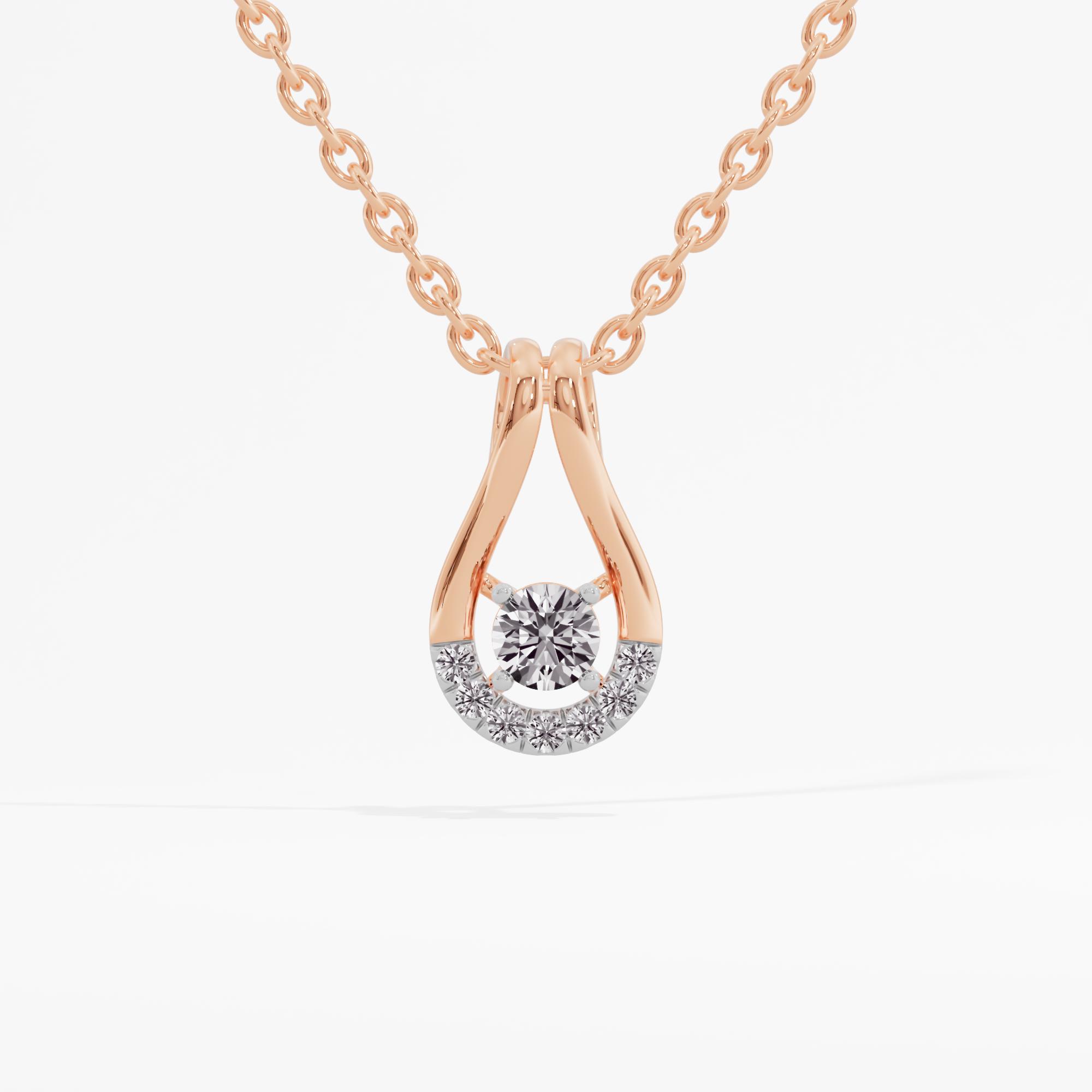 Amelia's Glow Solitaire Pendant