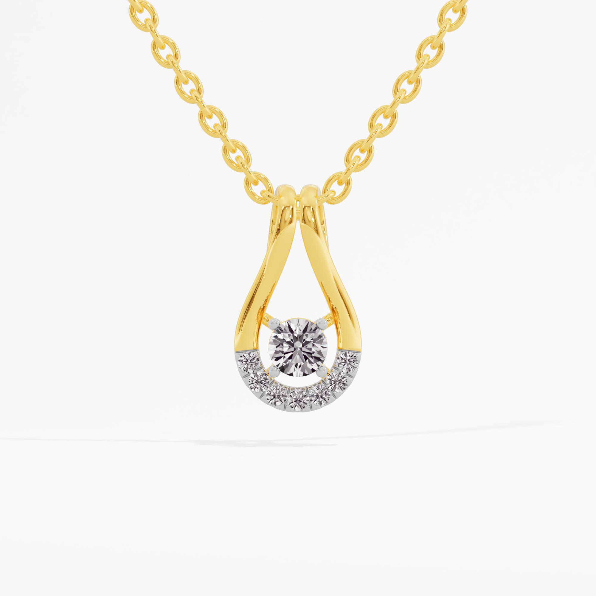 Amelia's Glow Solitaire Pendant