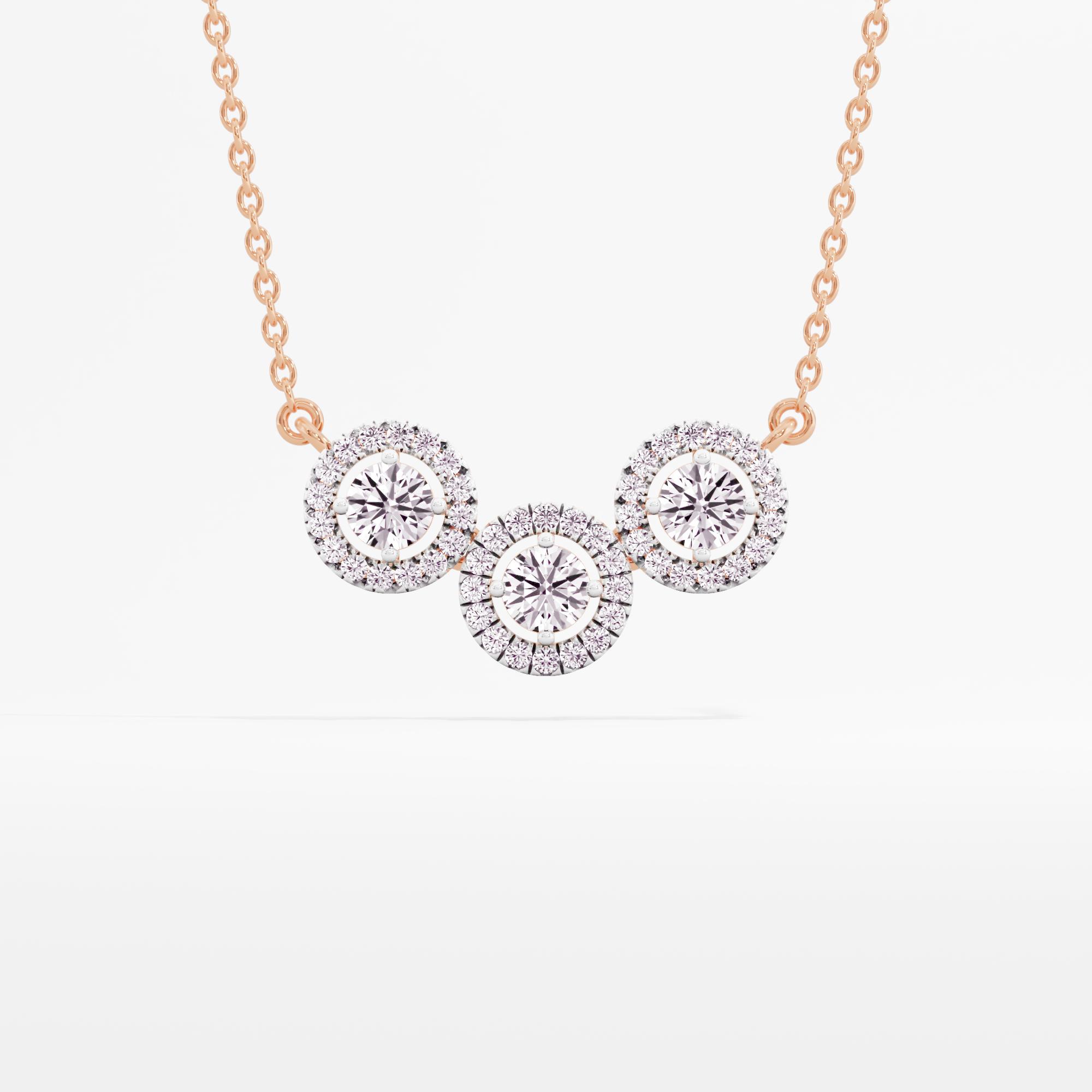 Stellar Glam 3 Stone Halo Mangalsutra