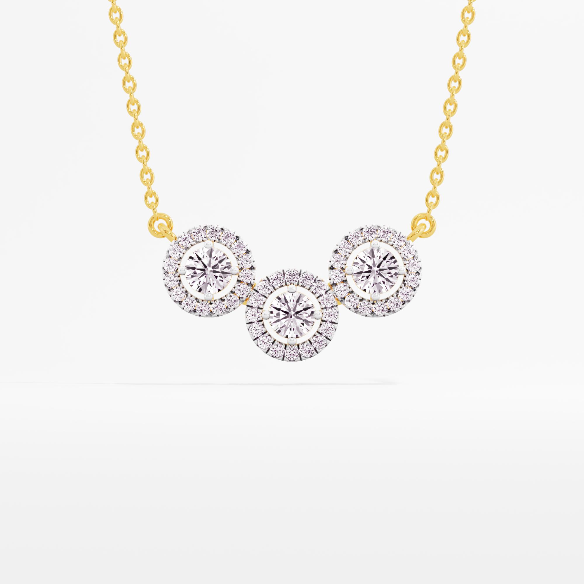 Stellar Glam 3 Stone Halo Mangalsutra