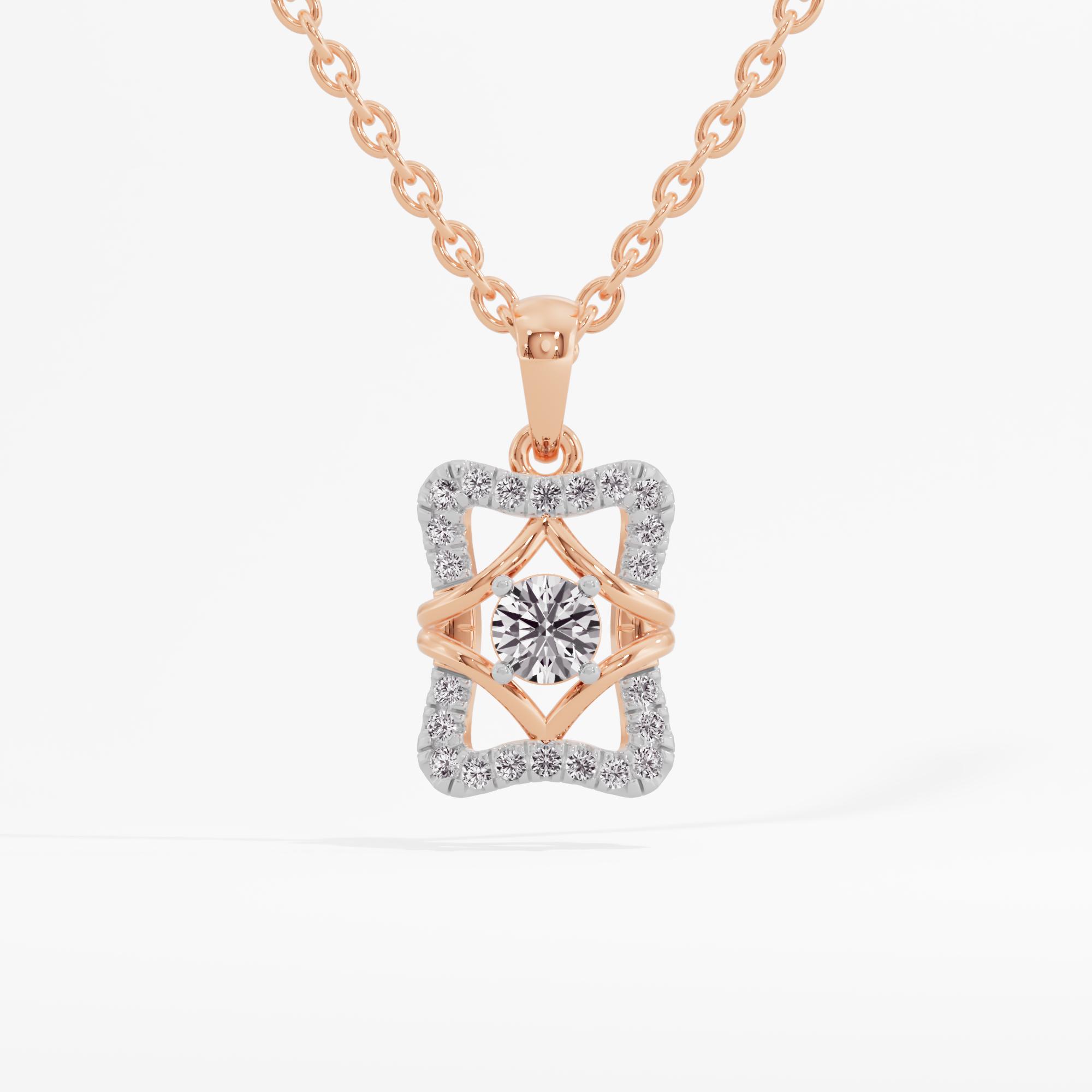 RectanGleam Show Solitaire Pendant