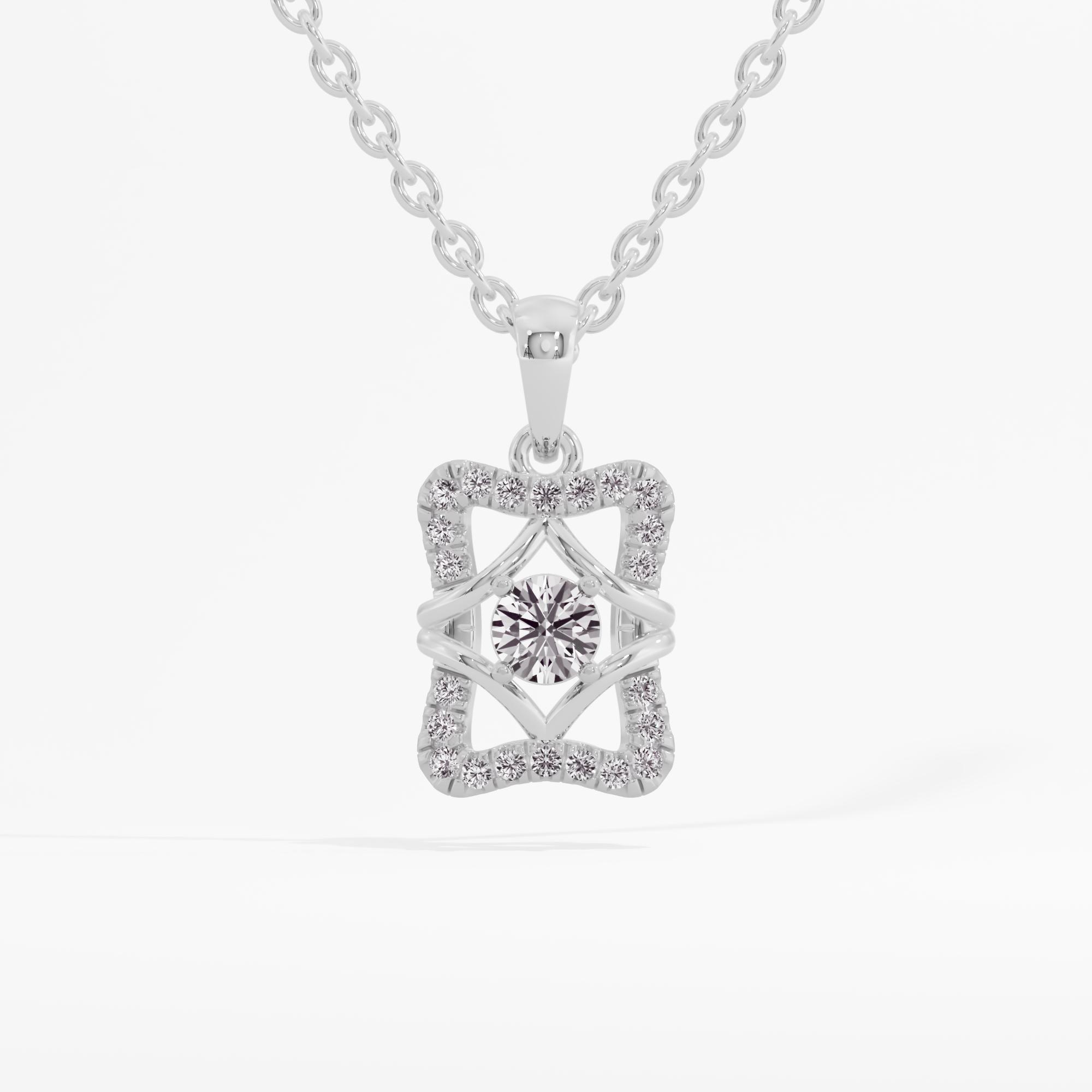 RectanGleam Show Solitaire Pendant