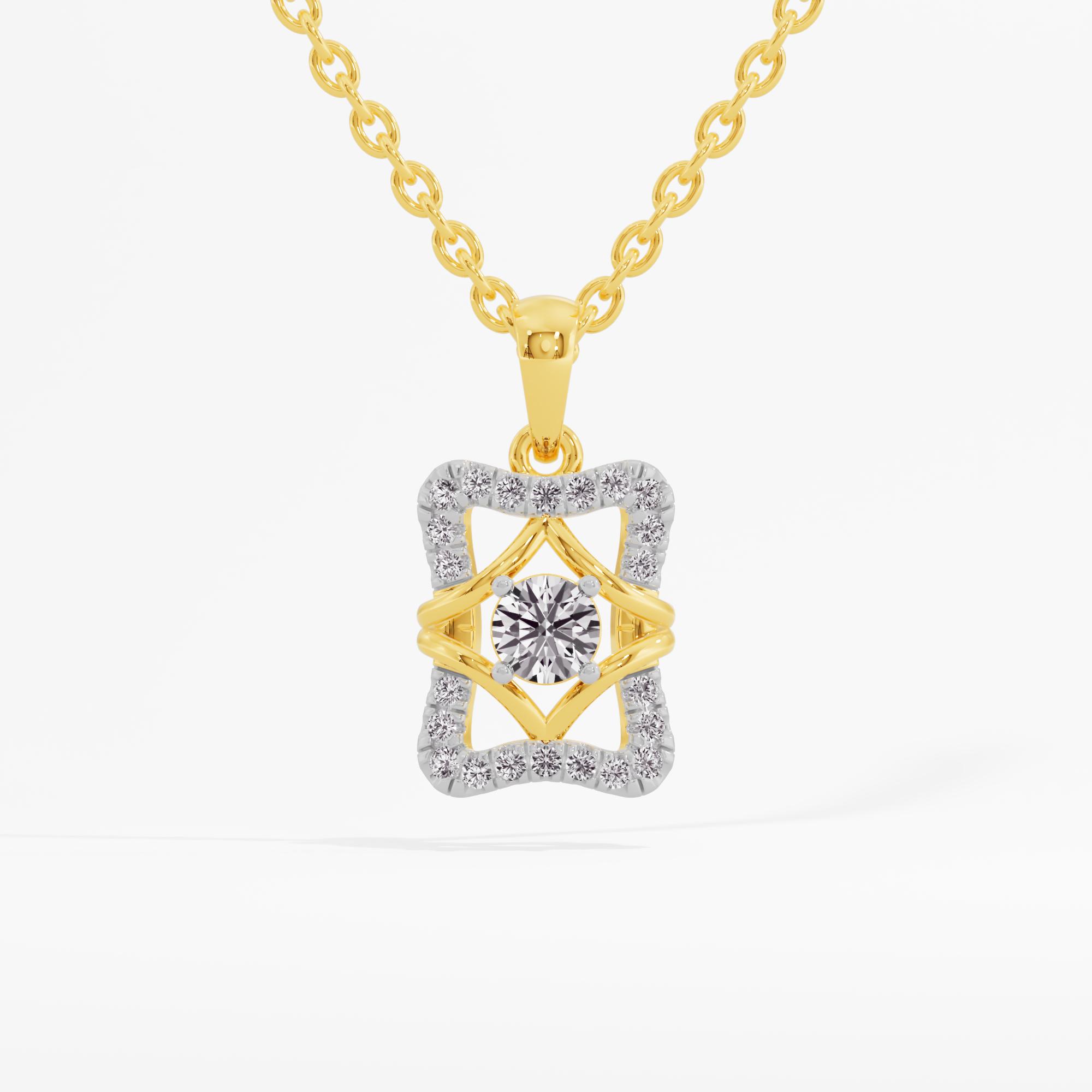 RectanGleam Show Solitaire Pendant