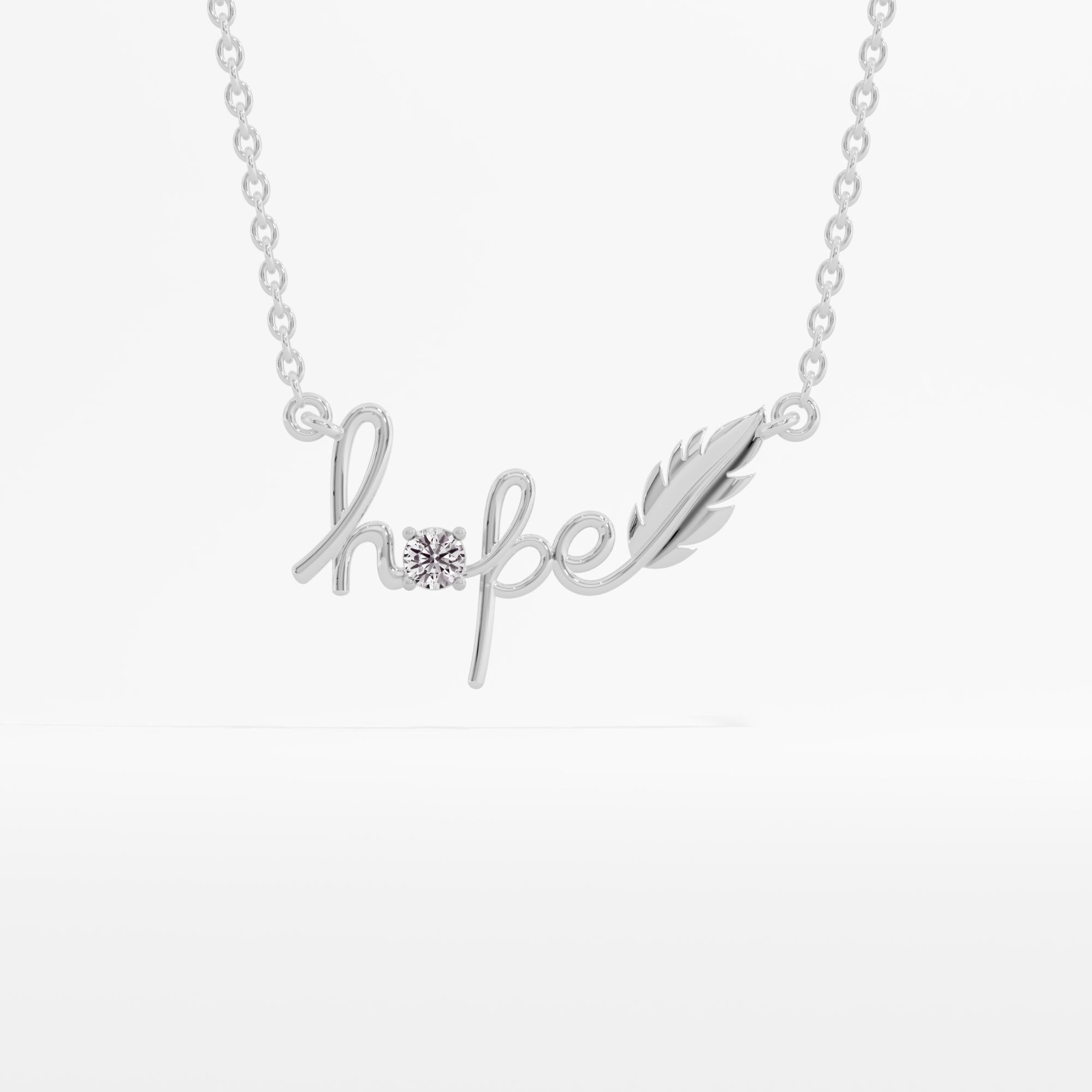 Radiating Hope Solitaire Chain Necklace w/ Chain