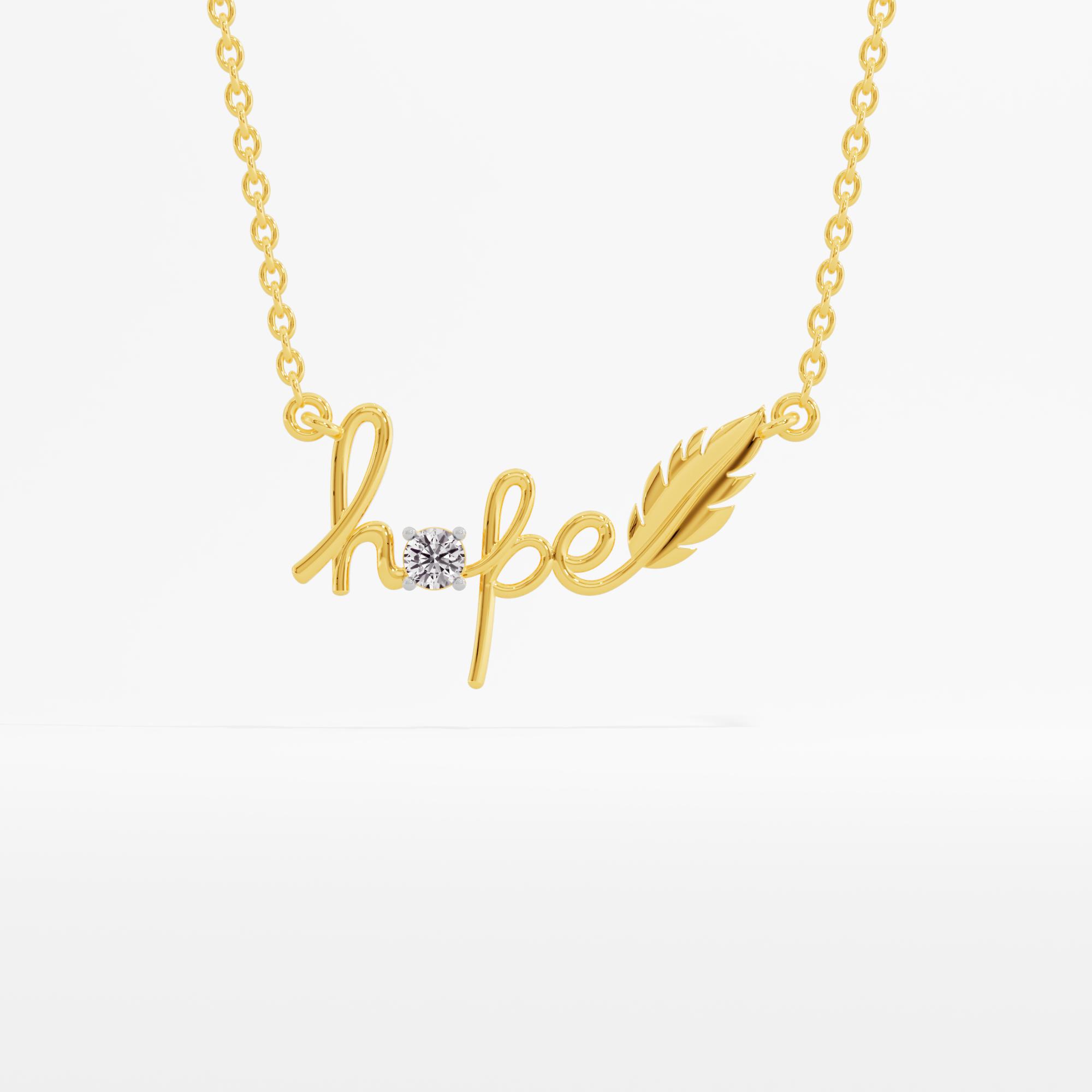 Radiating Hope Solitaire Chain Necklace