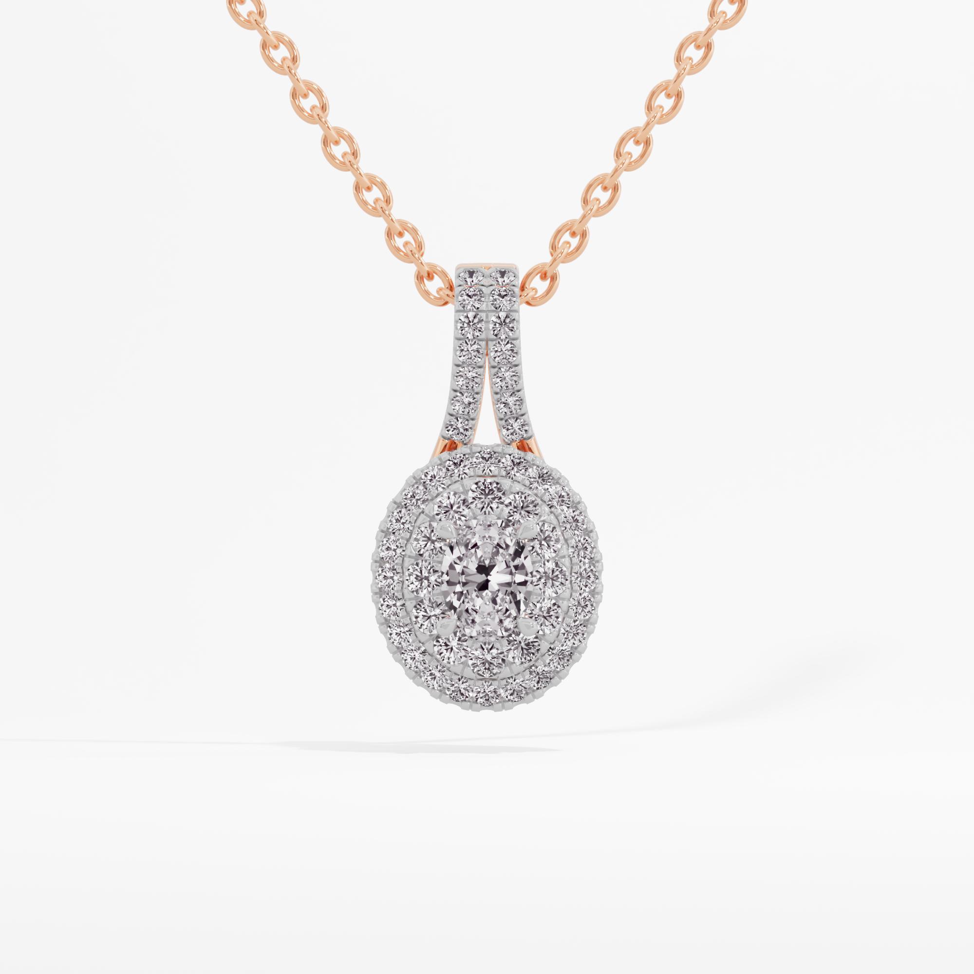 Timeless Sparkling Halo Pendant