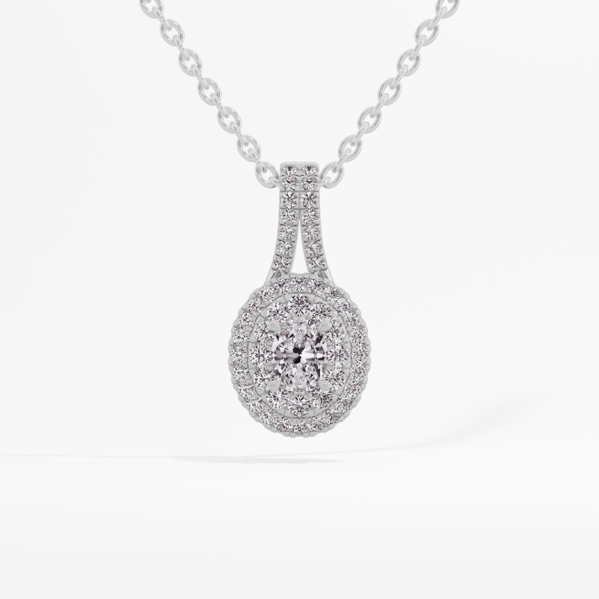 Timeless Sparkling Halo Pendant