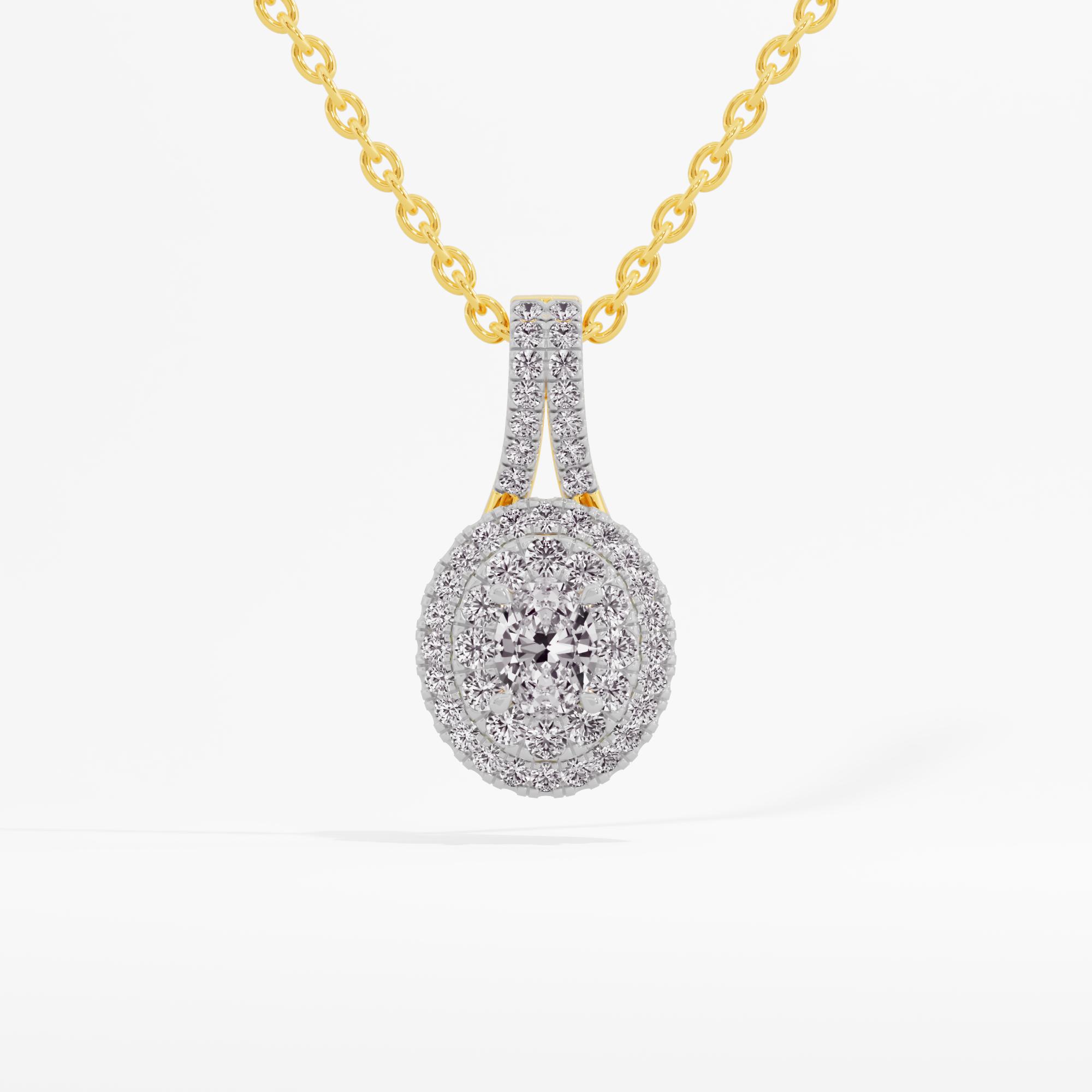 Timeless Sparkling Halo Pendant