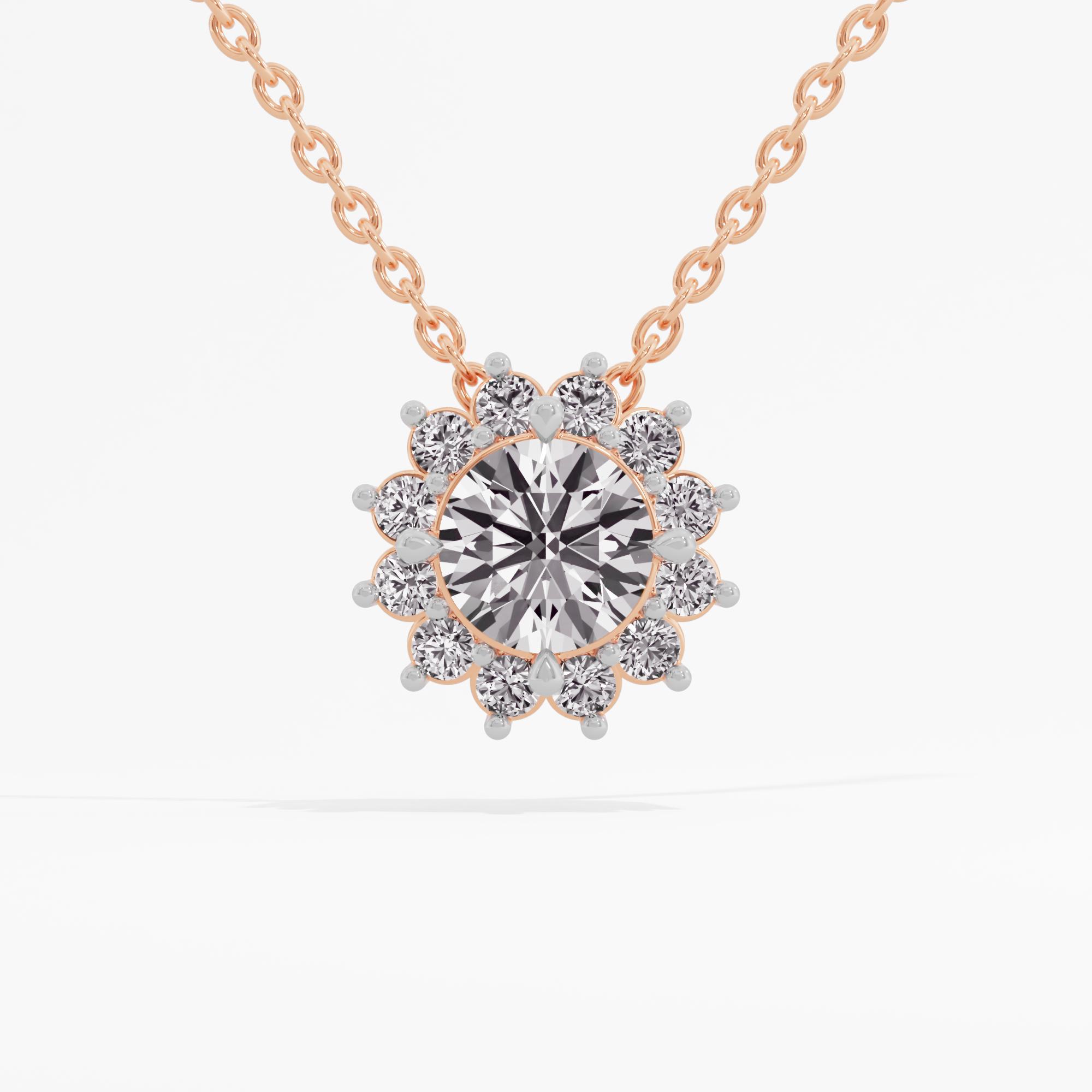 Apollonia Shine Sunburst Halo Pendant