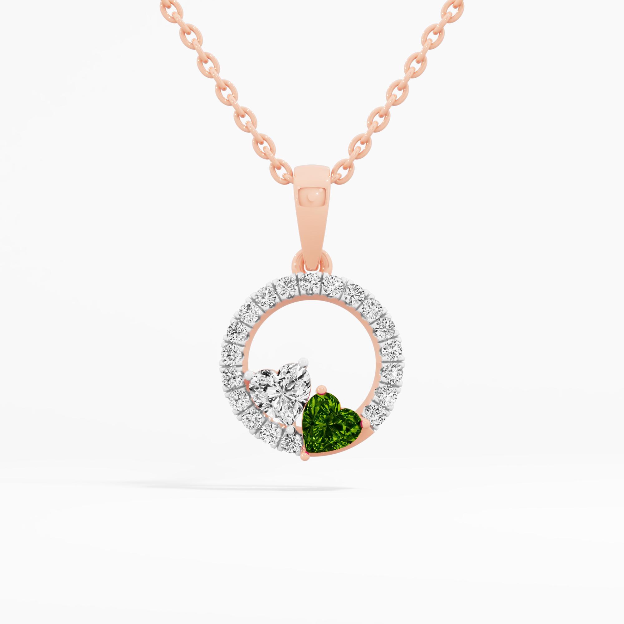 Cordelia Amour Solitaire Heart Pendant