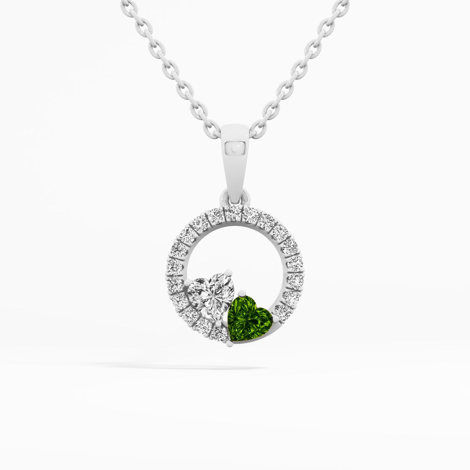 Cordelia Amour Solitaire Heart Pendant