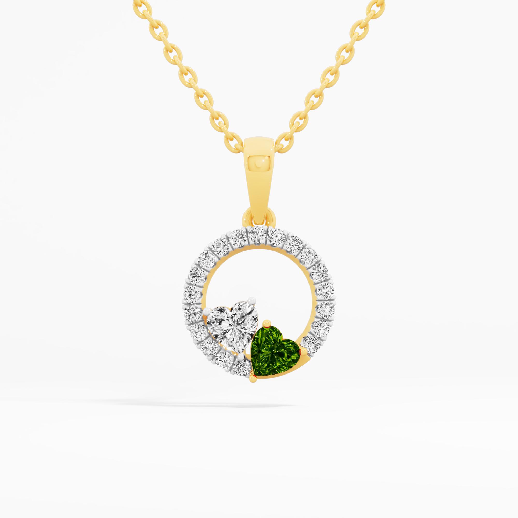 Cordelia Amour Solitaire Heart Pendant