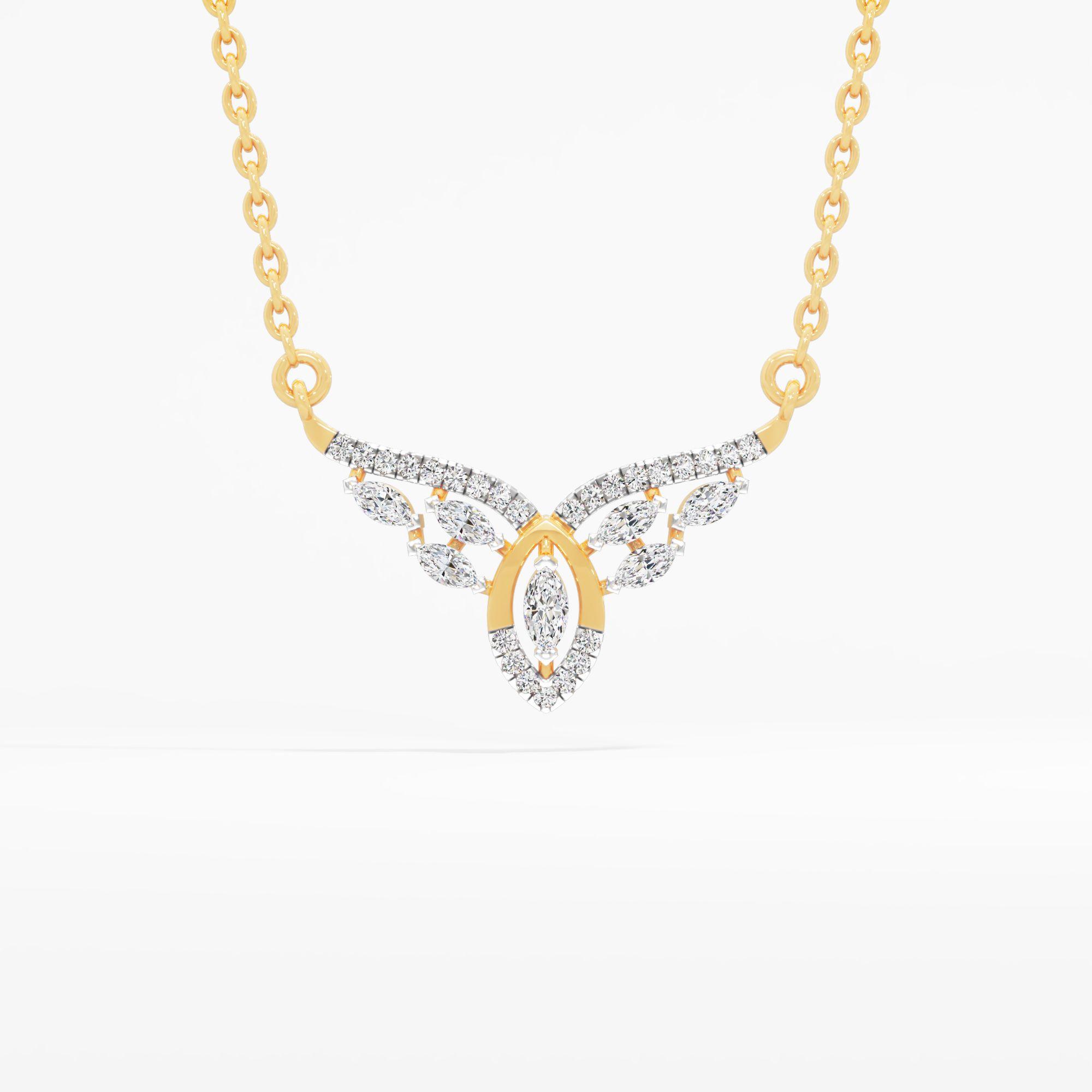 Angel Wing Diamond Pendant