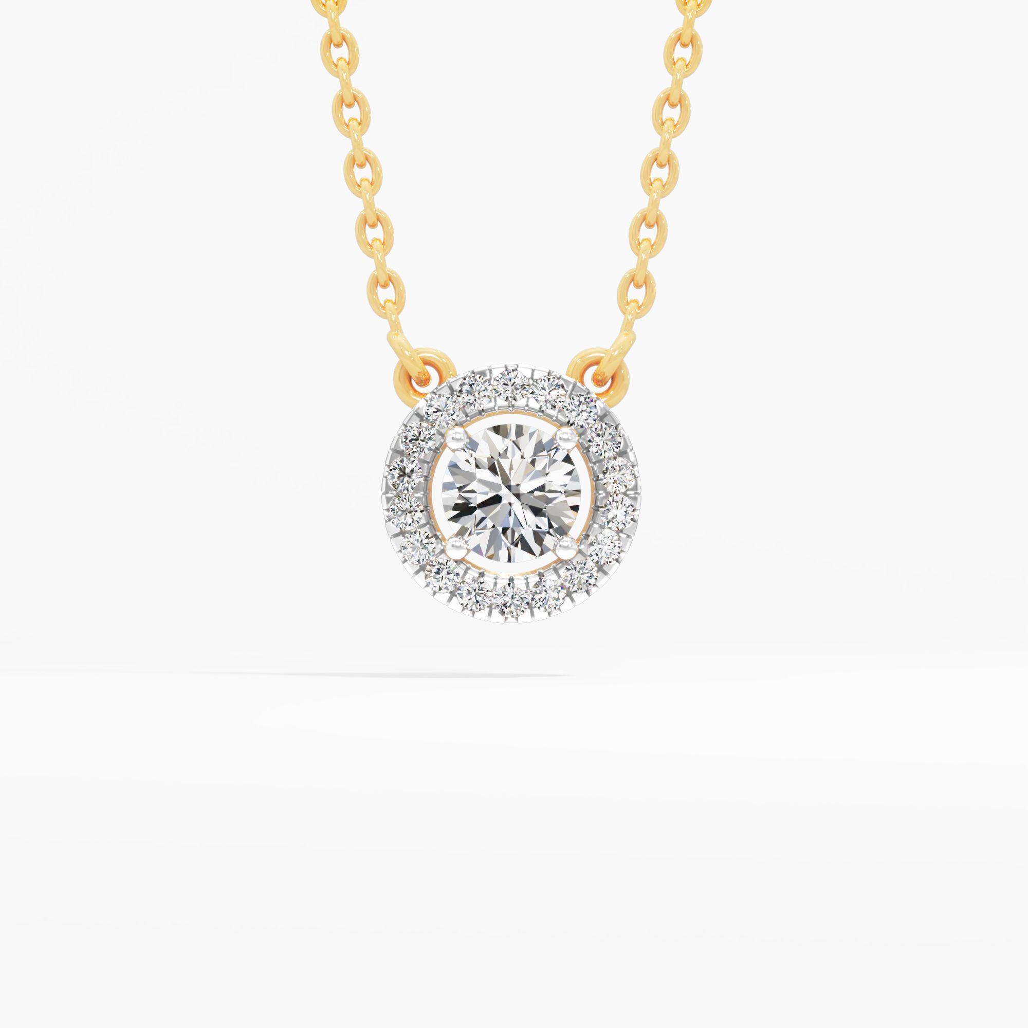 Classic Circle Solitaire Pendant