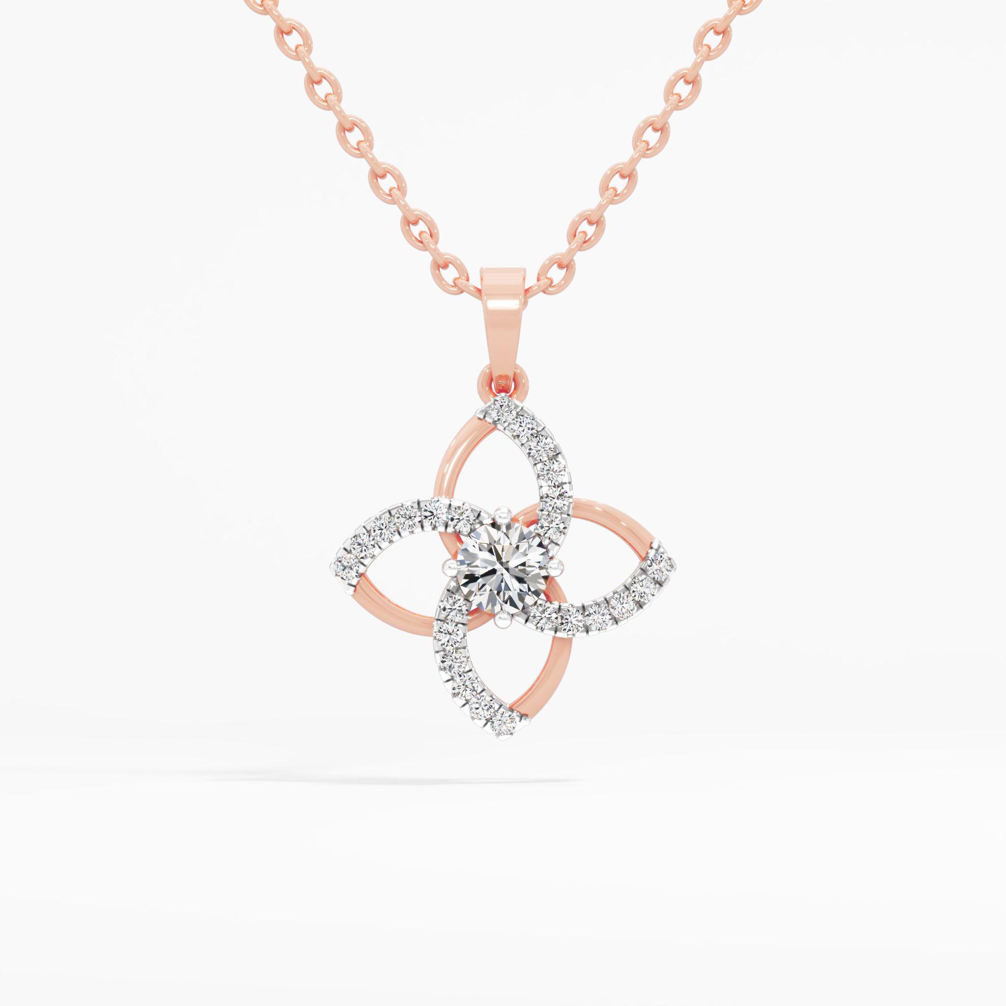 Fiora Solitaire Diamond Pendant