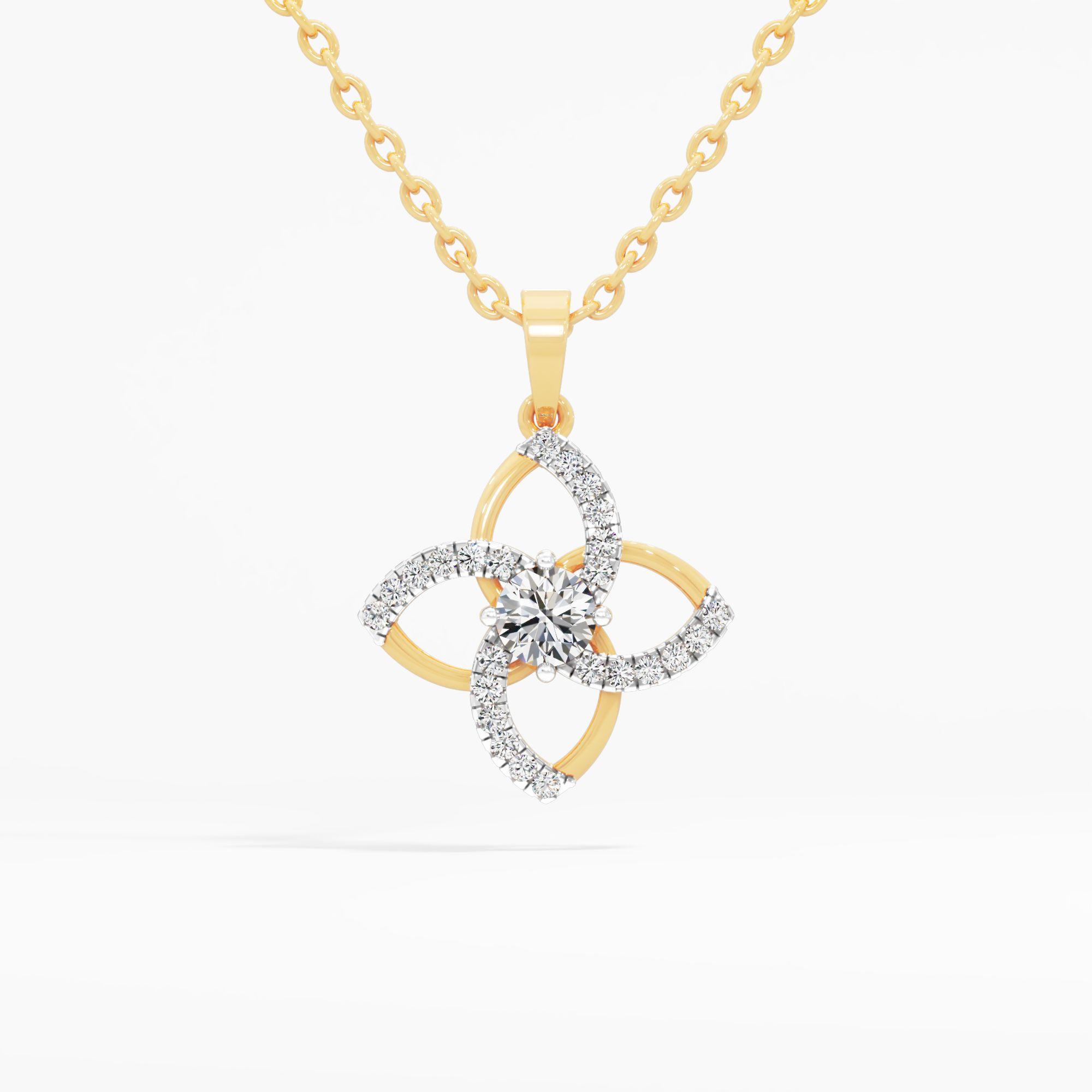 Fiora Solitaire Diamond Pendant