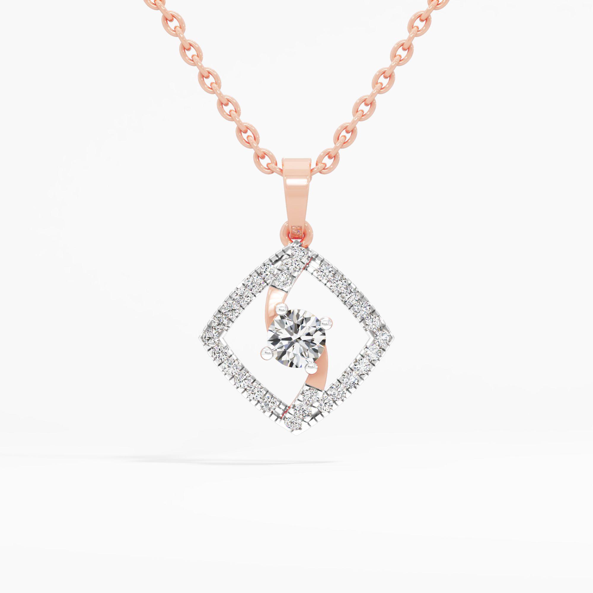 Apex Polaris Solitaire Diamond Pendant