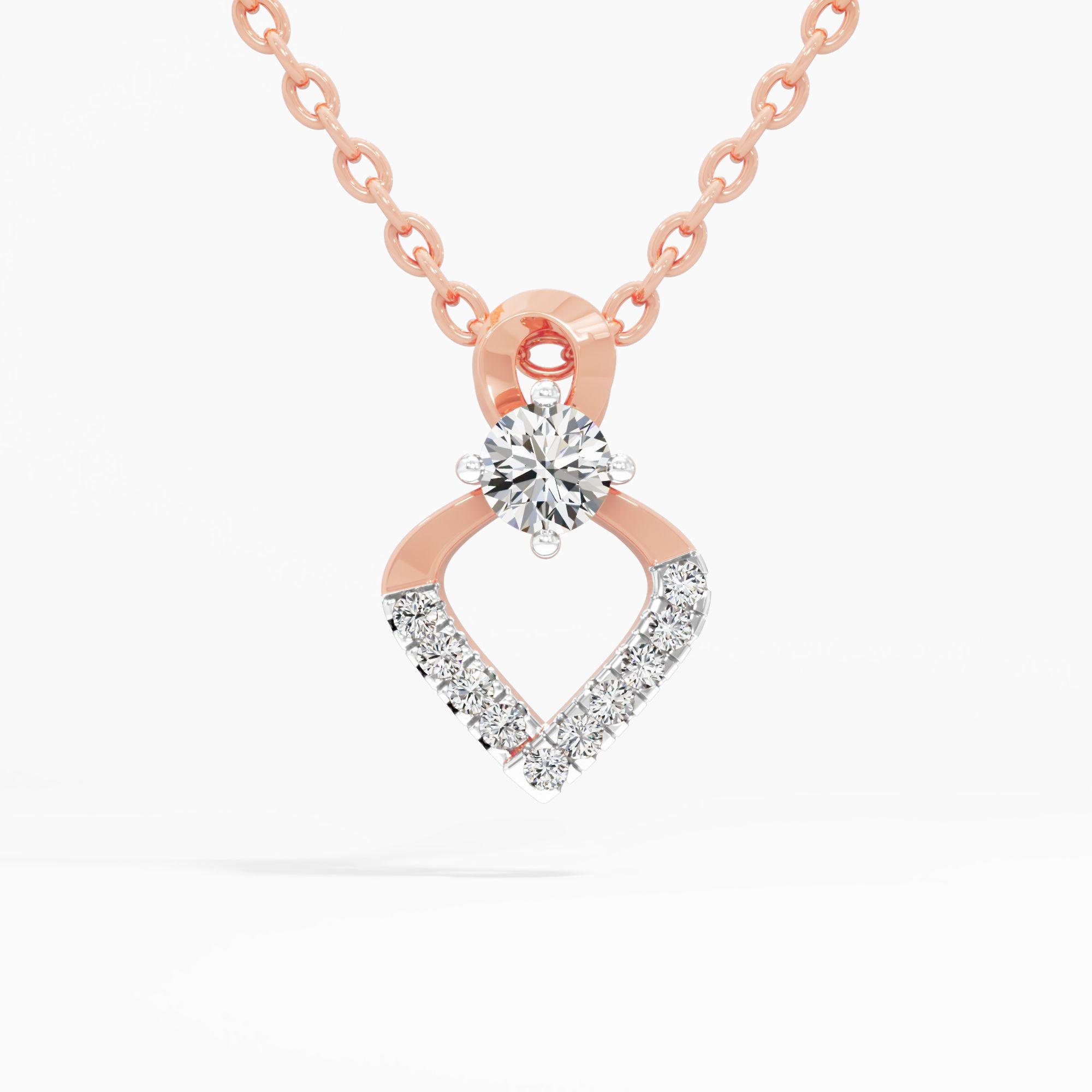 Solitaire Kite Diamond Pendant