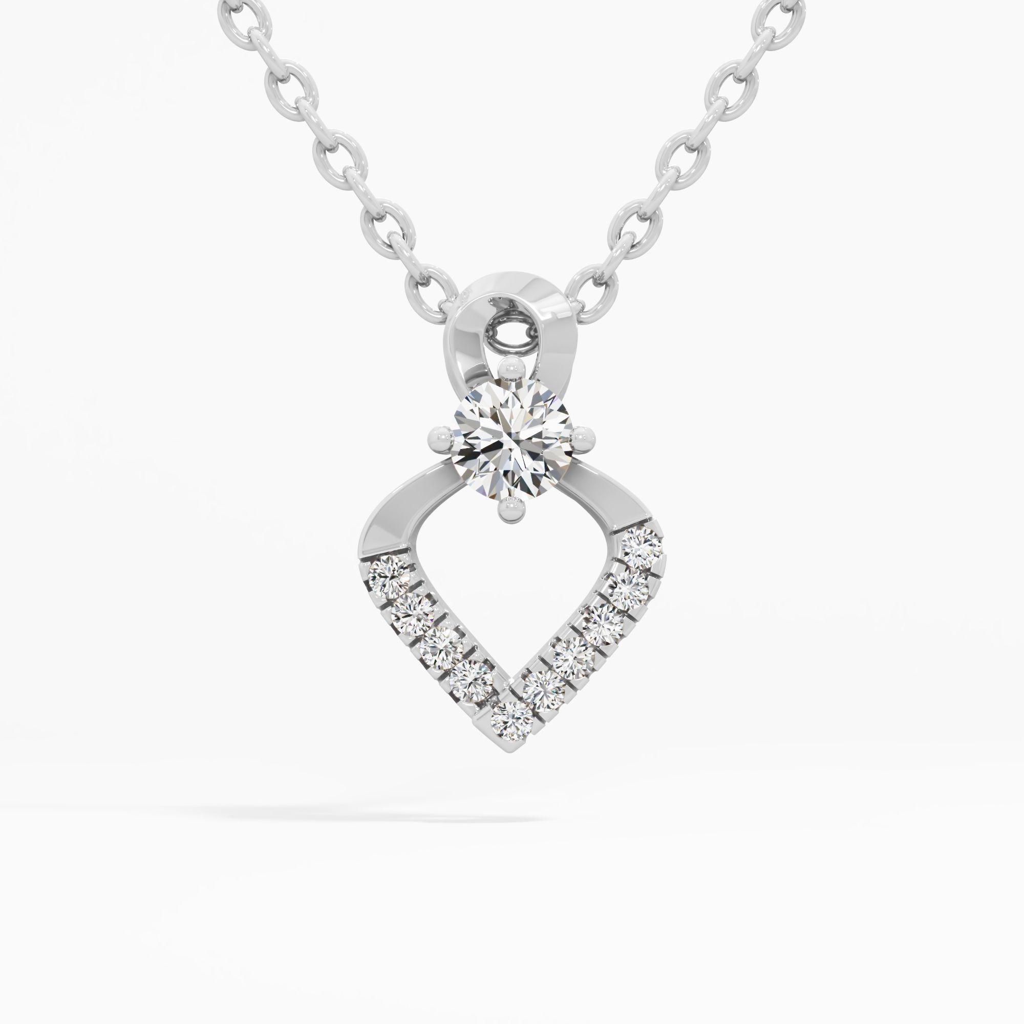 Solitaire Kite Diamond Pendant