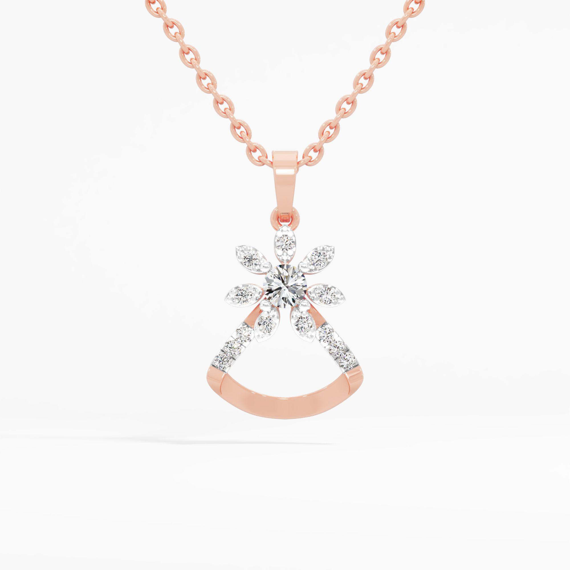 Star Triangle Solitaire Pendant