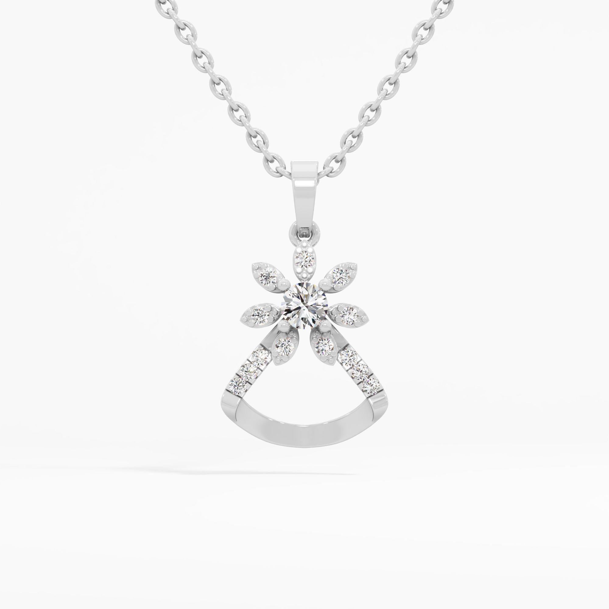 Star Triangle Solitaire Pendant