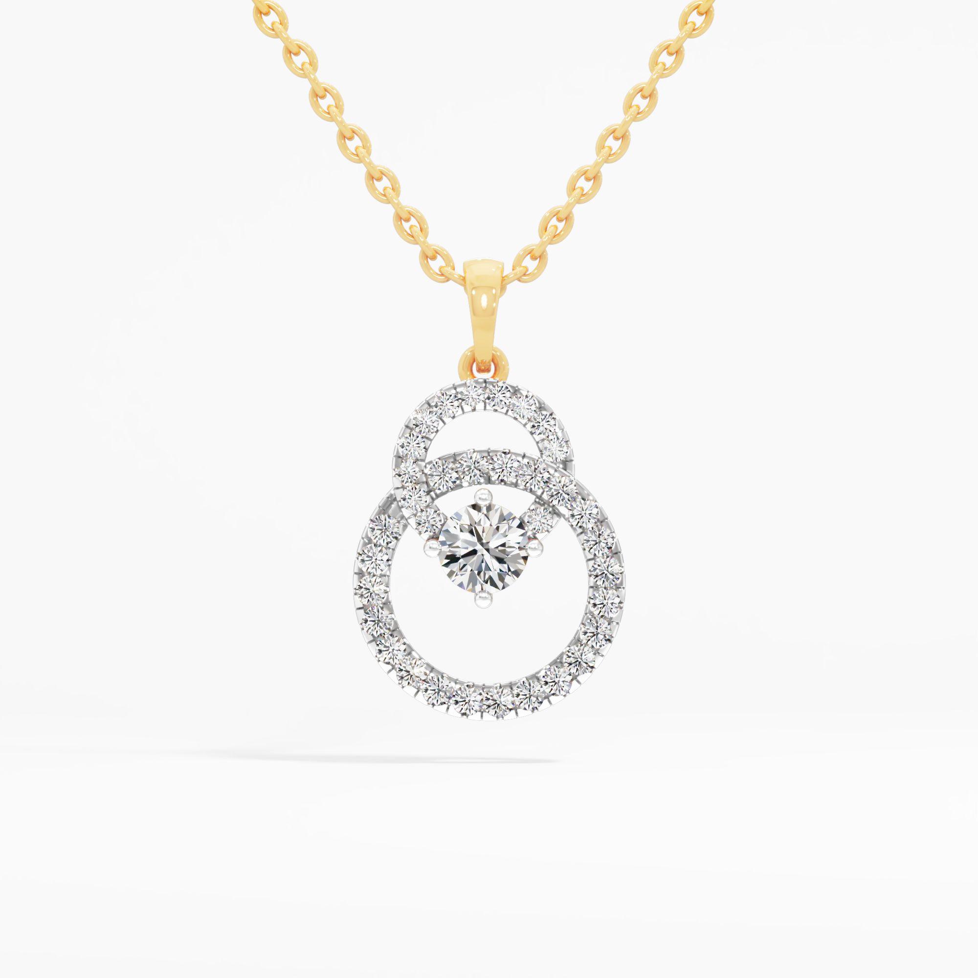 Eternal Orbits Solitaire Pendant