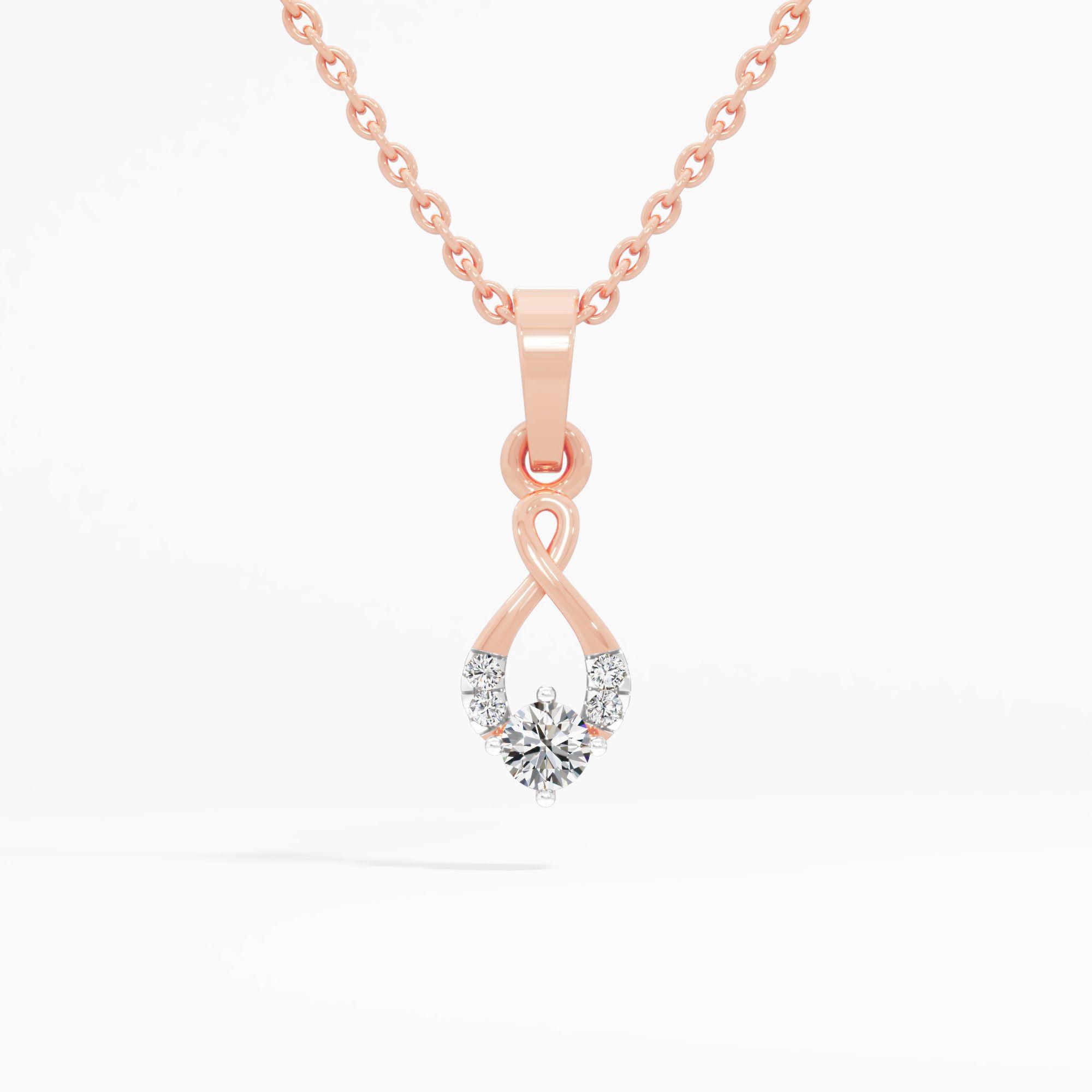Infinity Trinity Diamond Pendant