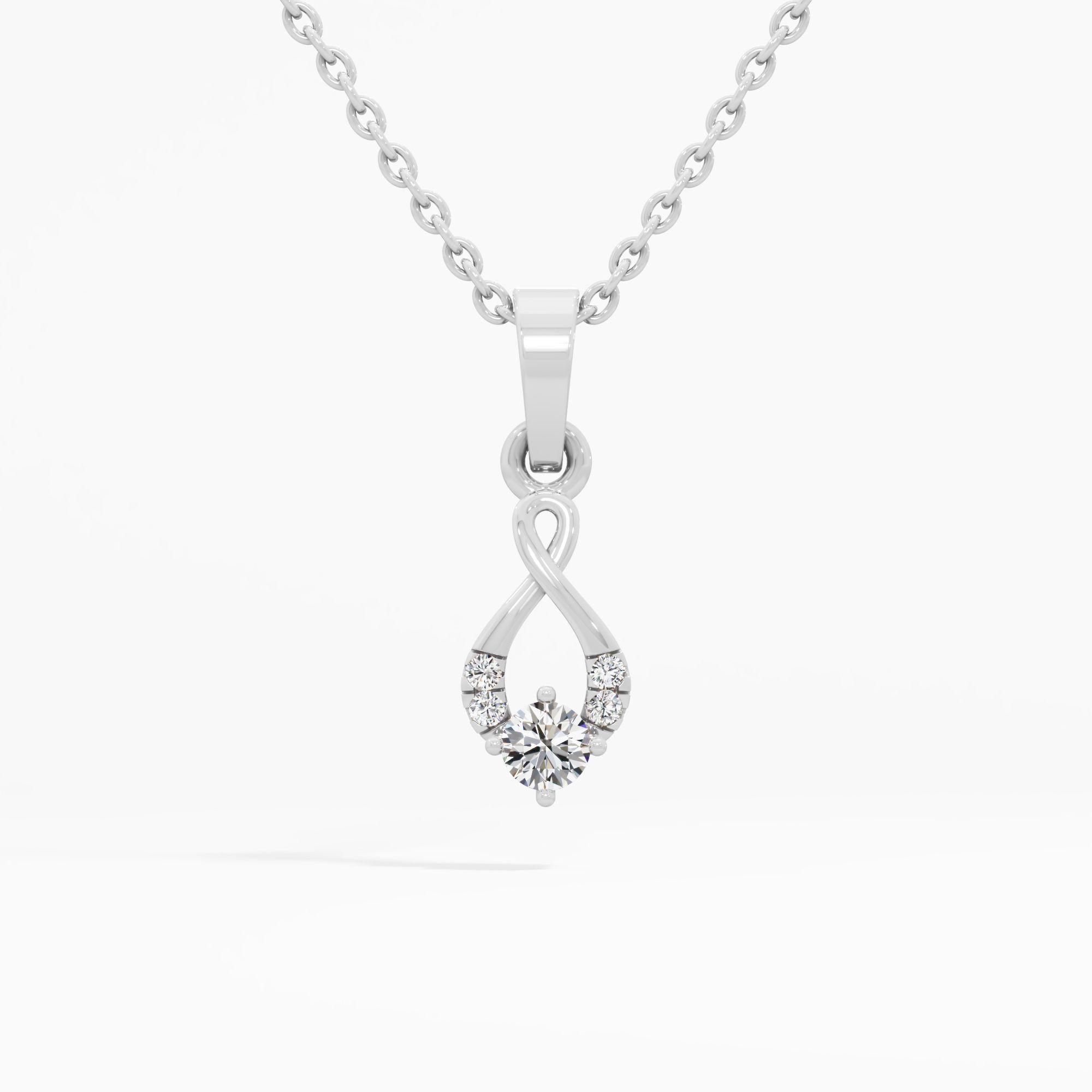 Infinity Trinity Diamond Pendant