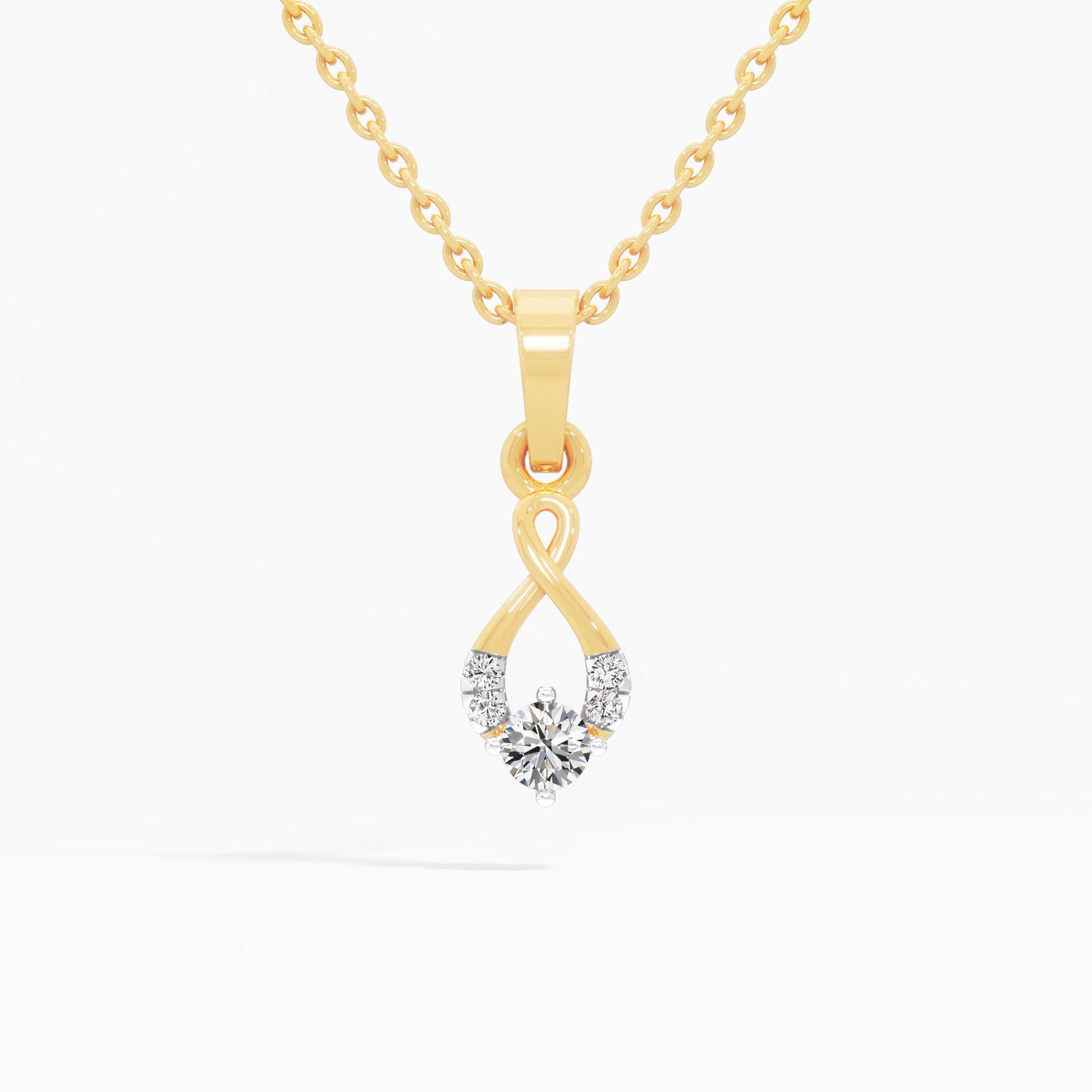 Infinity Trinity Diamond Pendant