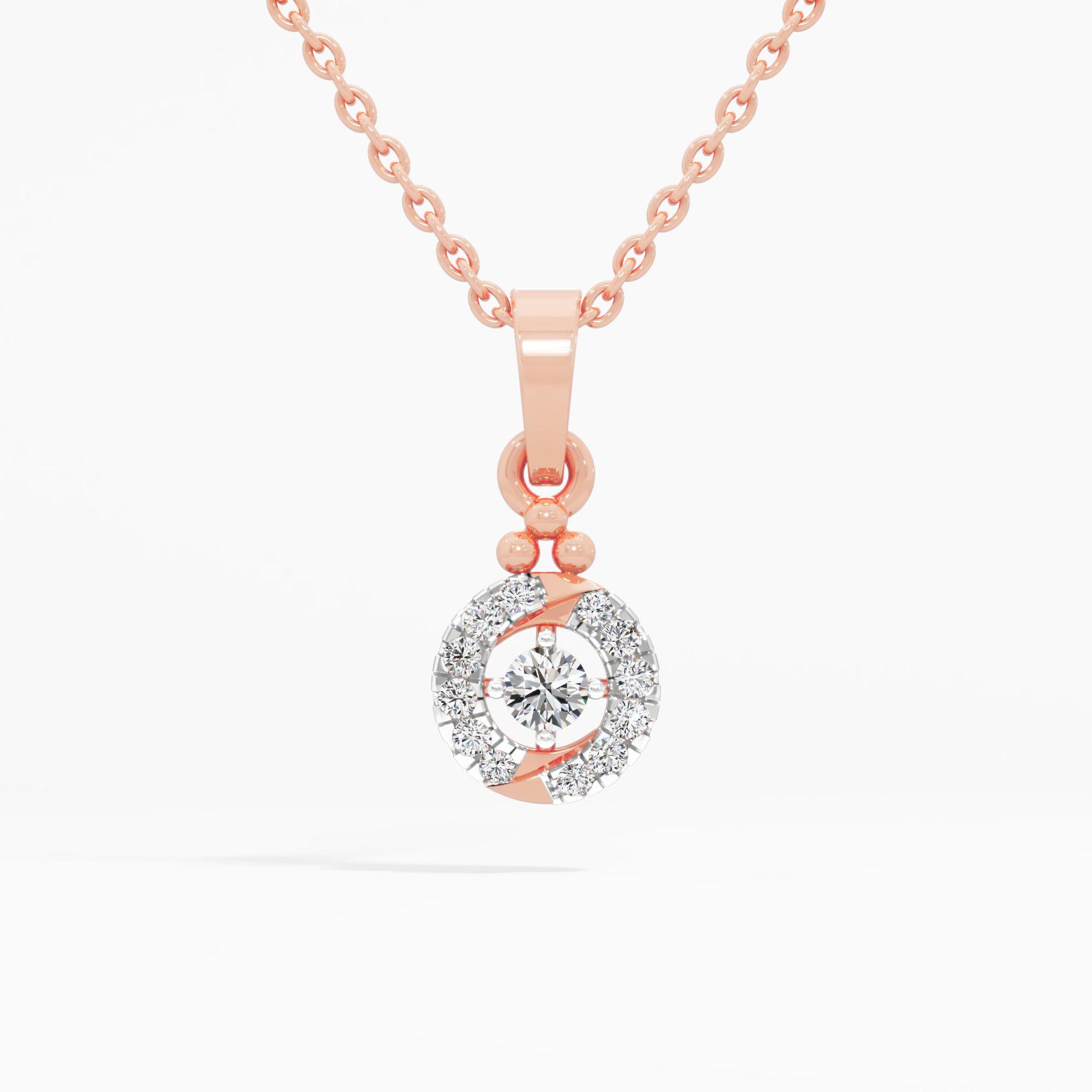 Continuum Solitaire Diamond Pendant