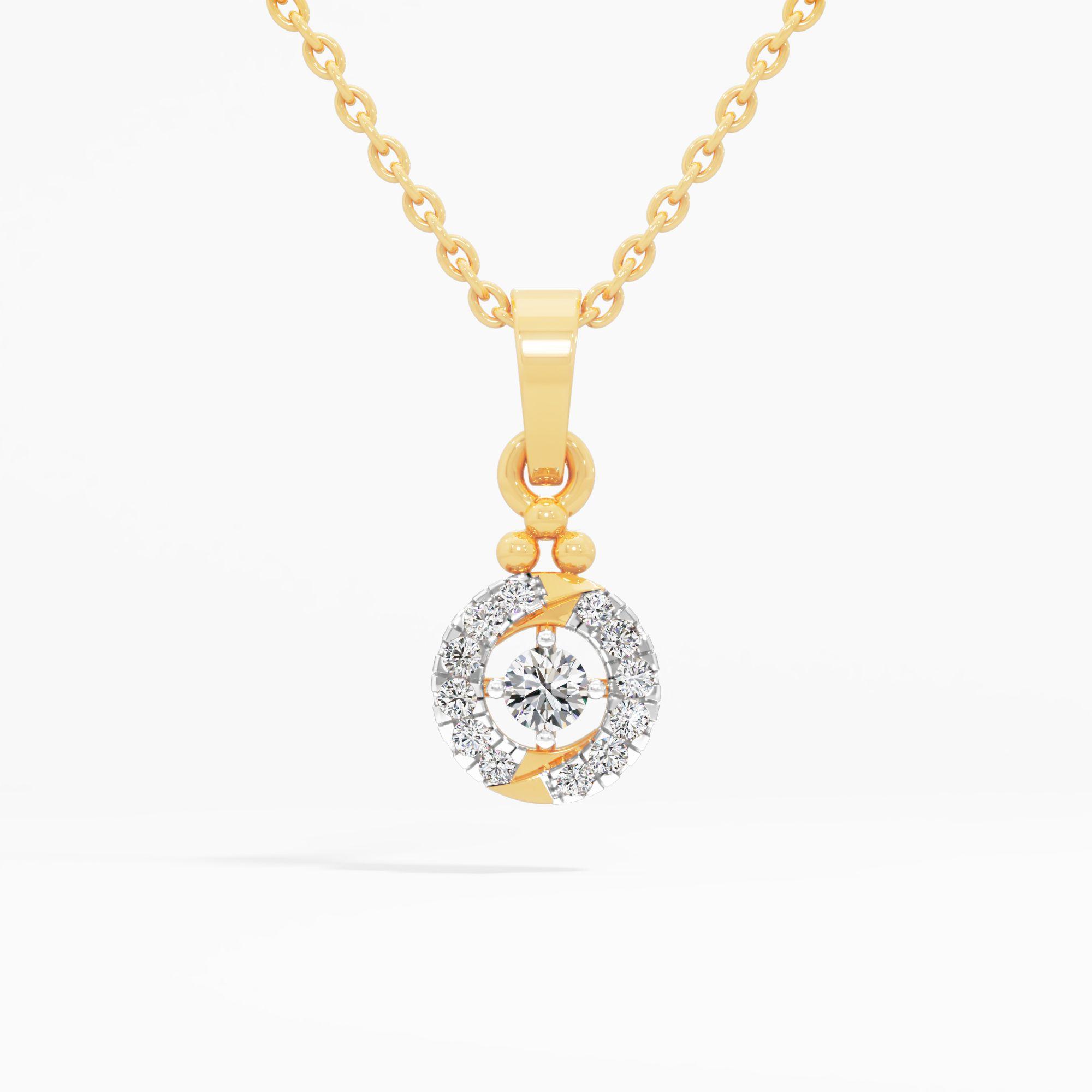 Continuum Solitaire Diamond Pendant