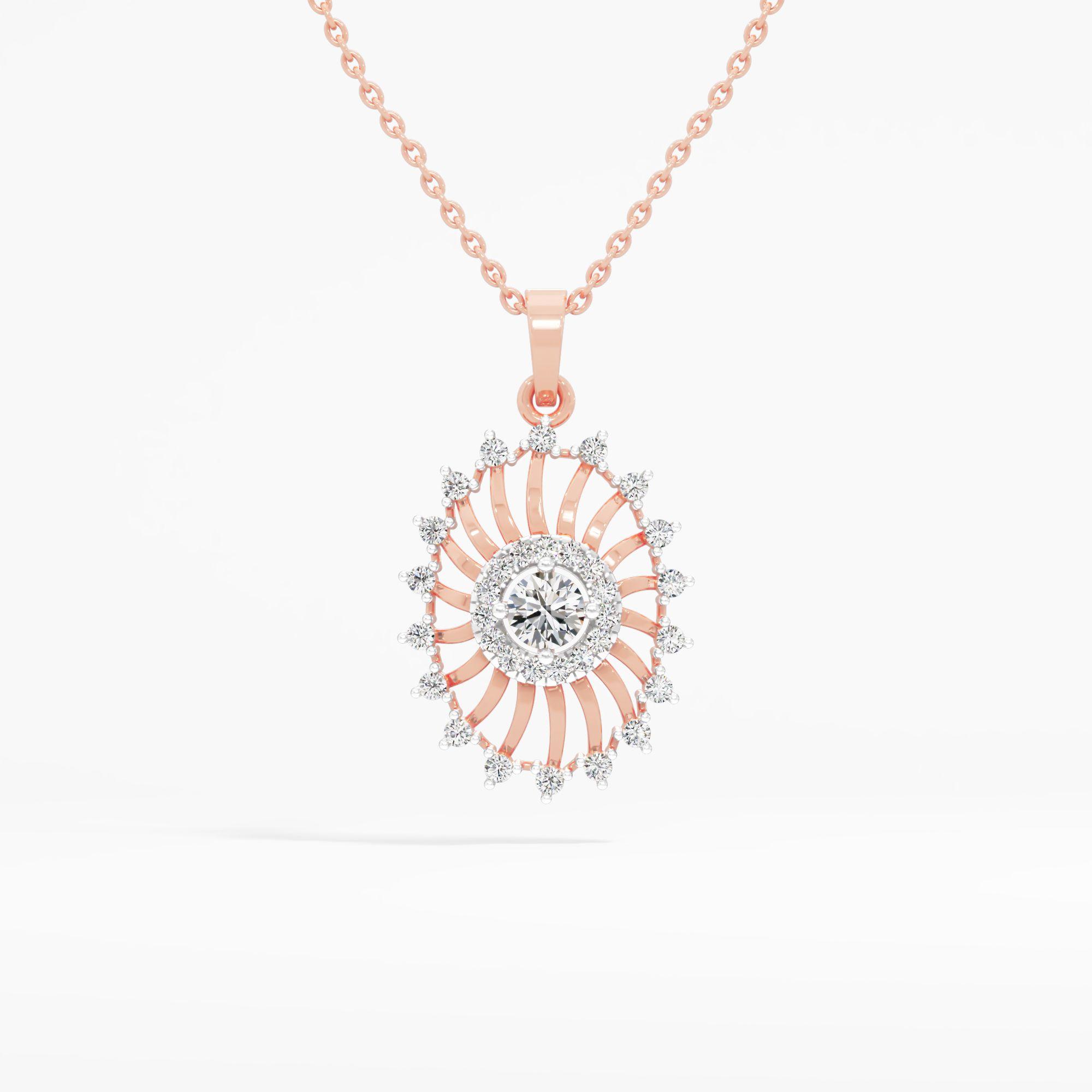 Solaris Starburst Diamond Pendant