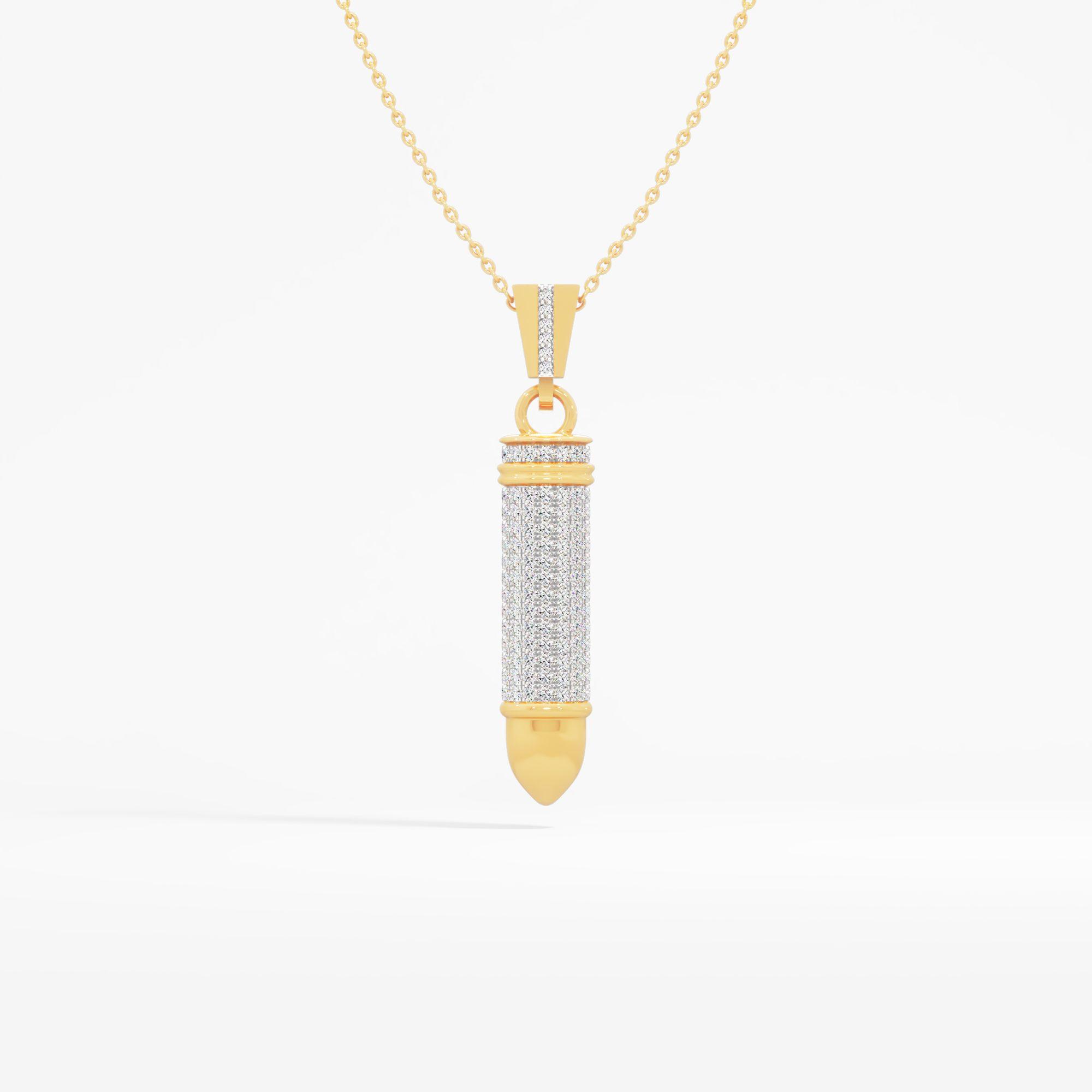 Iced Out Bullet Pendant