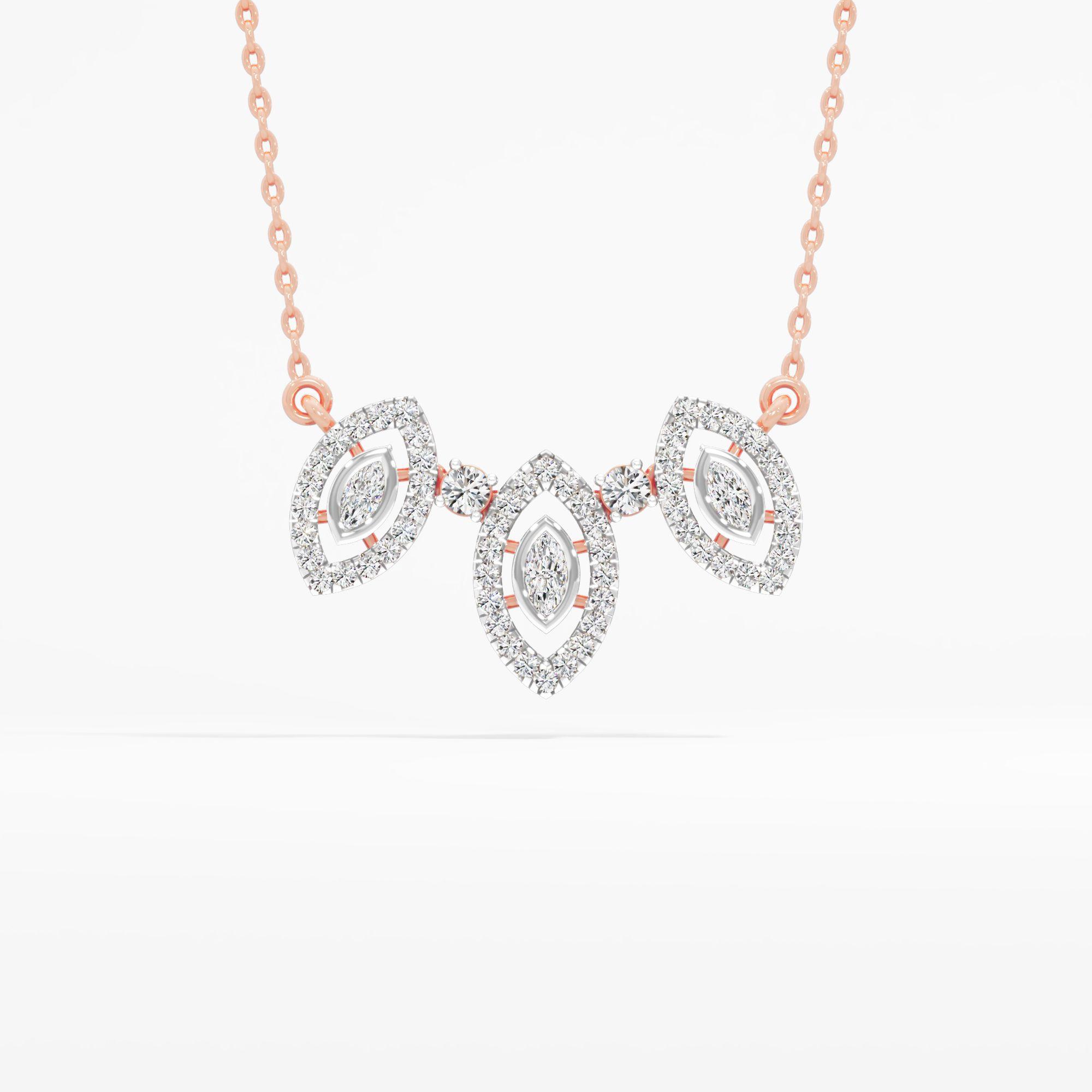 Marquise Mirage Diamond Pendant
