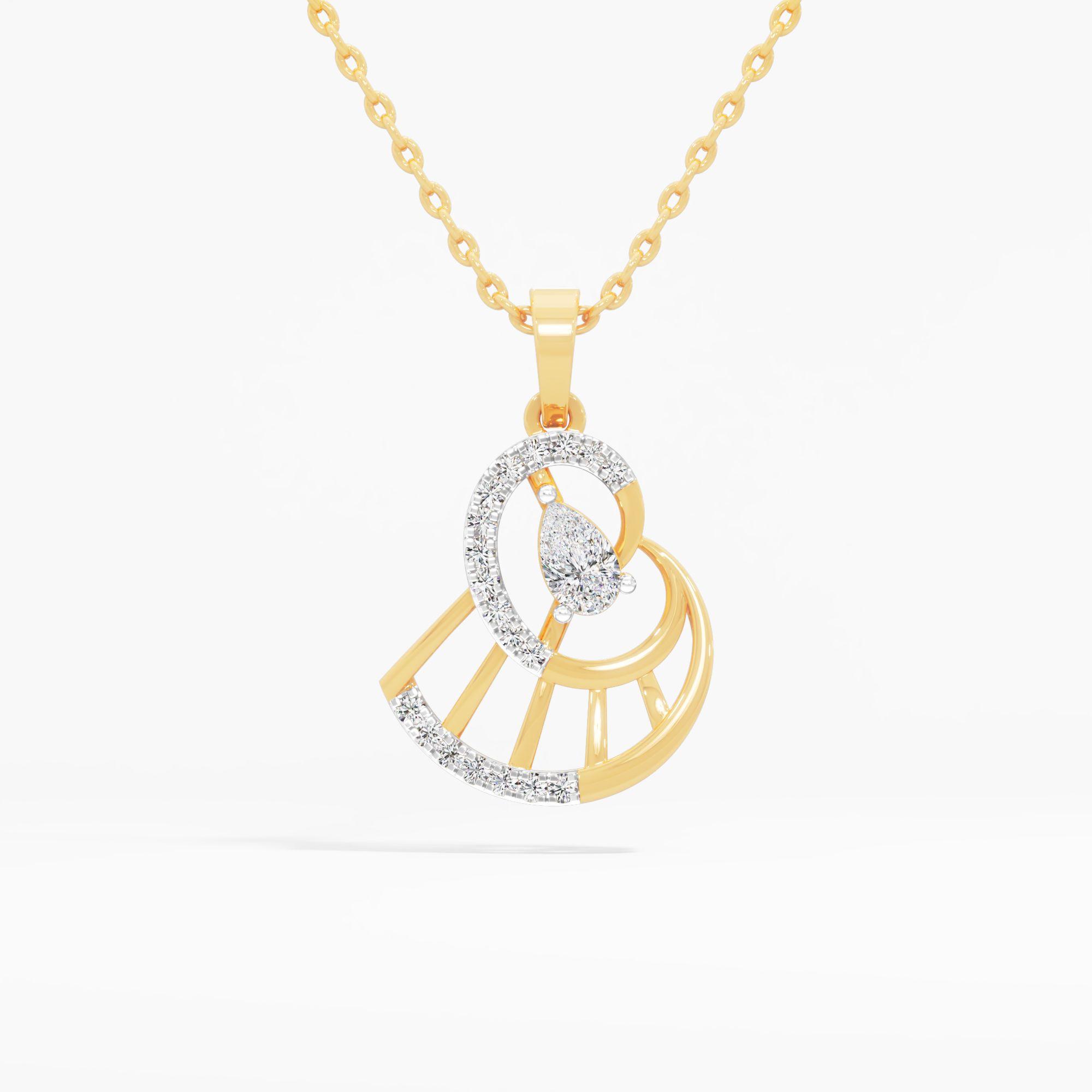 Lumina Curve Diamond Pendant